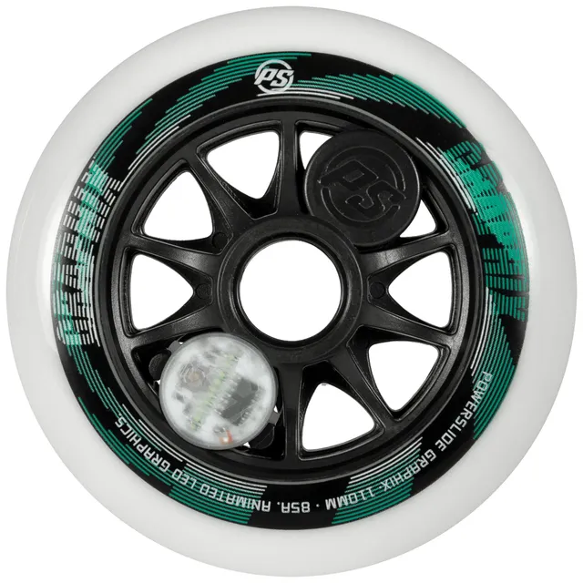 powerslide-graphix-110-85a-white-led-rolle-1-st-ck image 1