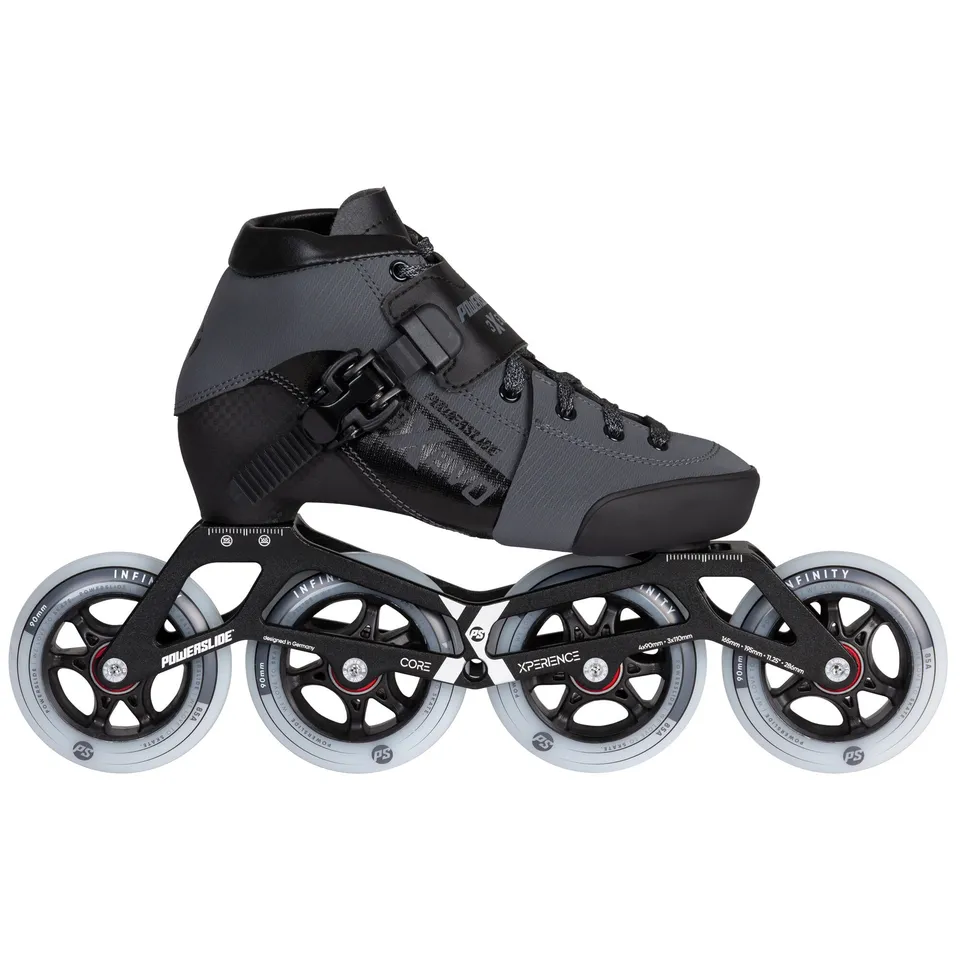powerslide-triple-x-evo-dark-grey-adj-kids-speedskate-verstellbar image 1