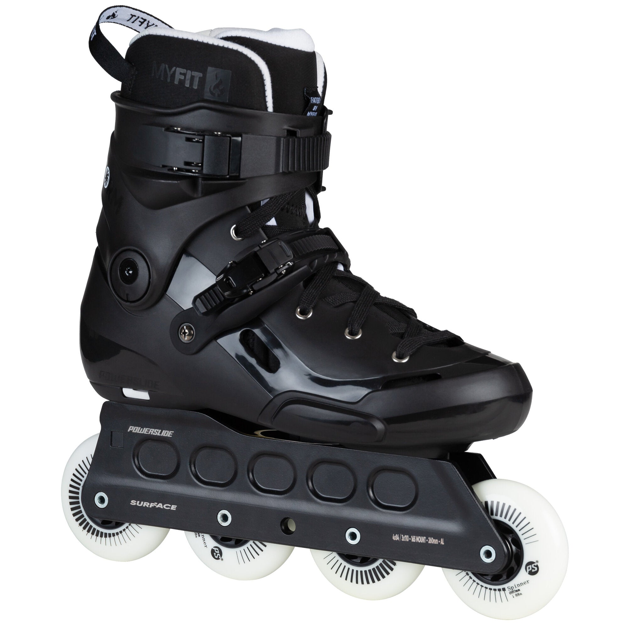 powerslide-storm-black-80-urban-inline-skates-hardboot image 2