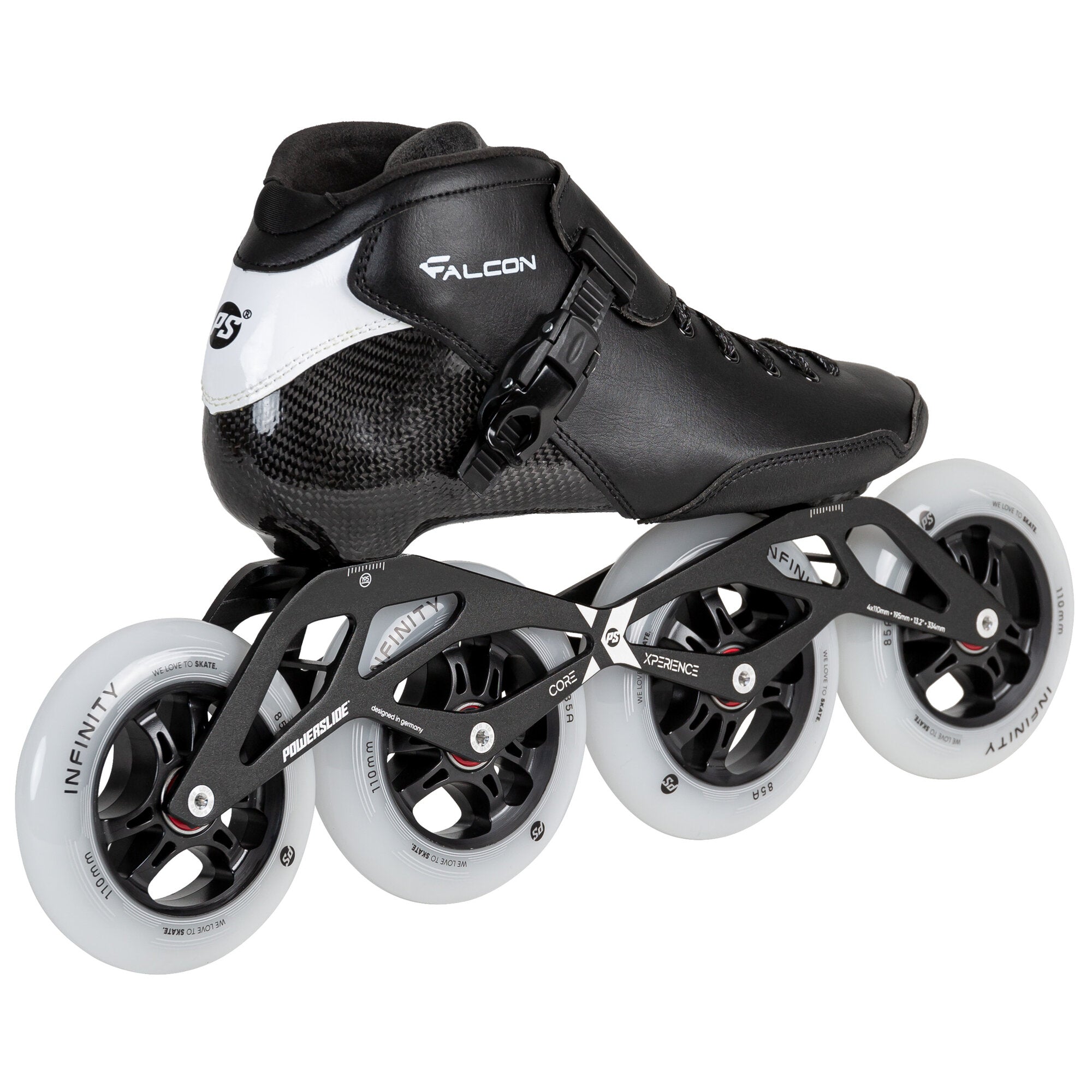 powerslide-falcon-4x110-kinder-speed-skate-schwarz image 3
