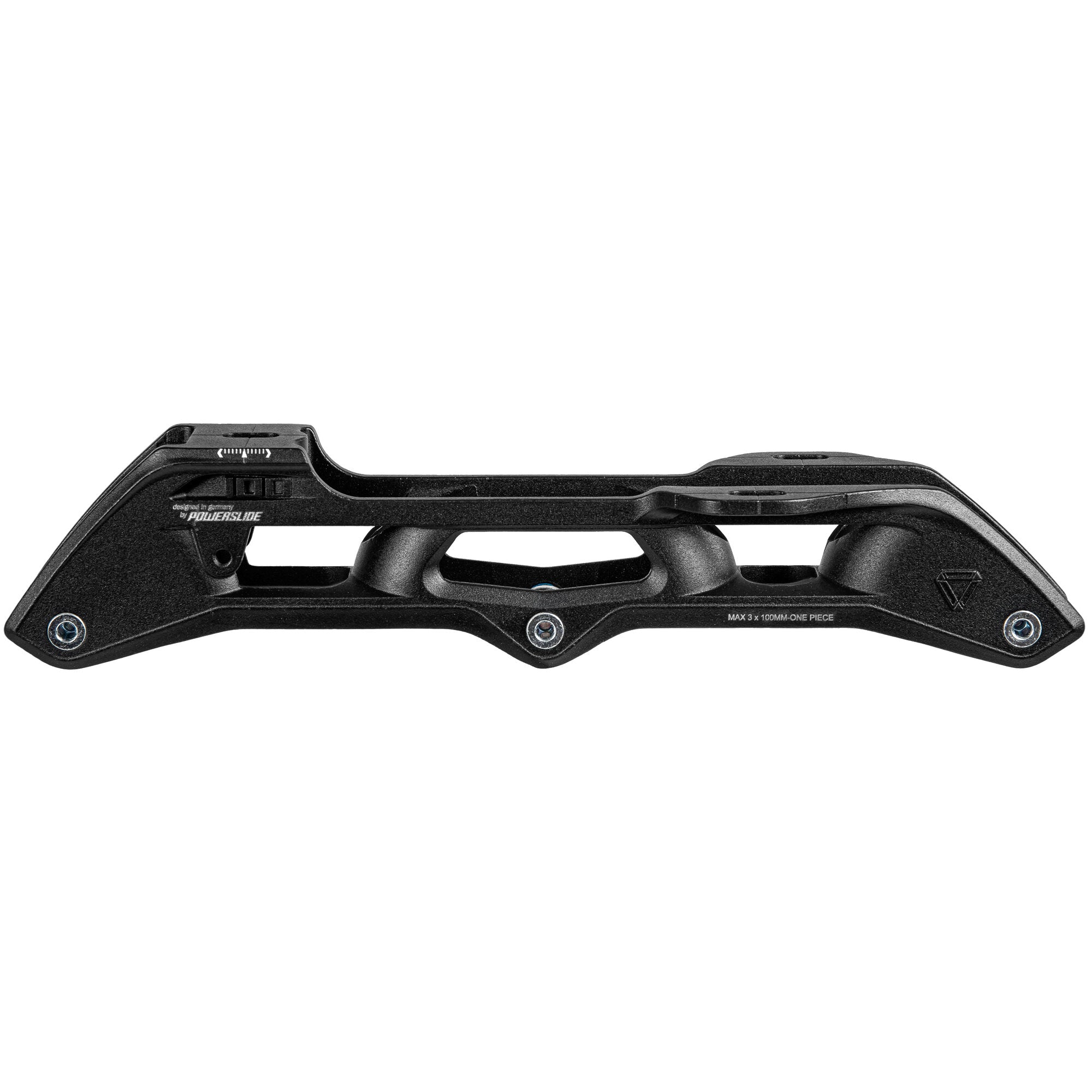 powerslide-elite-cast-al-250-3x100-black-tri-inline-skate-schiene image 1