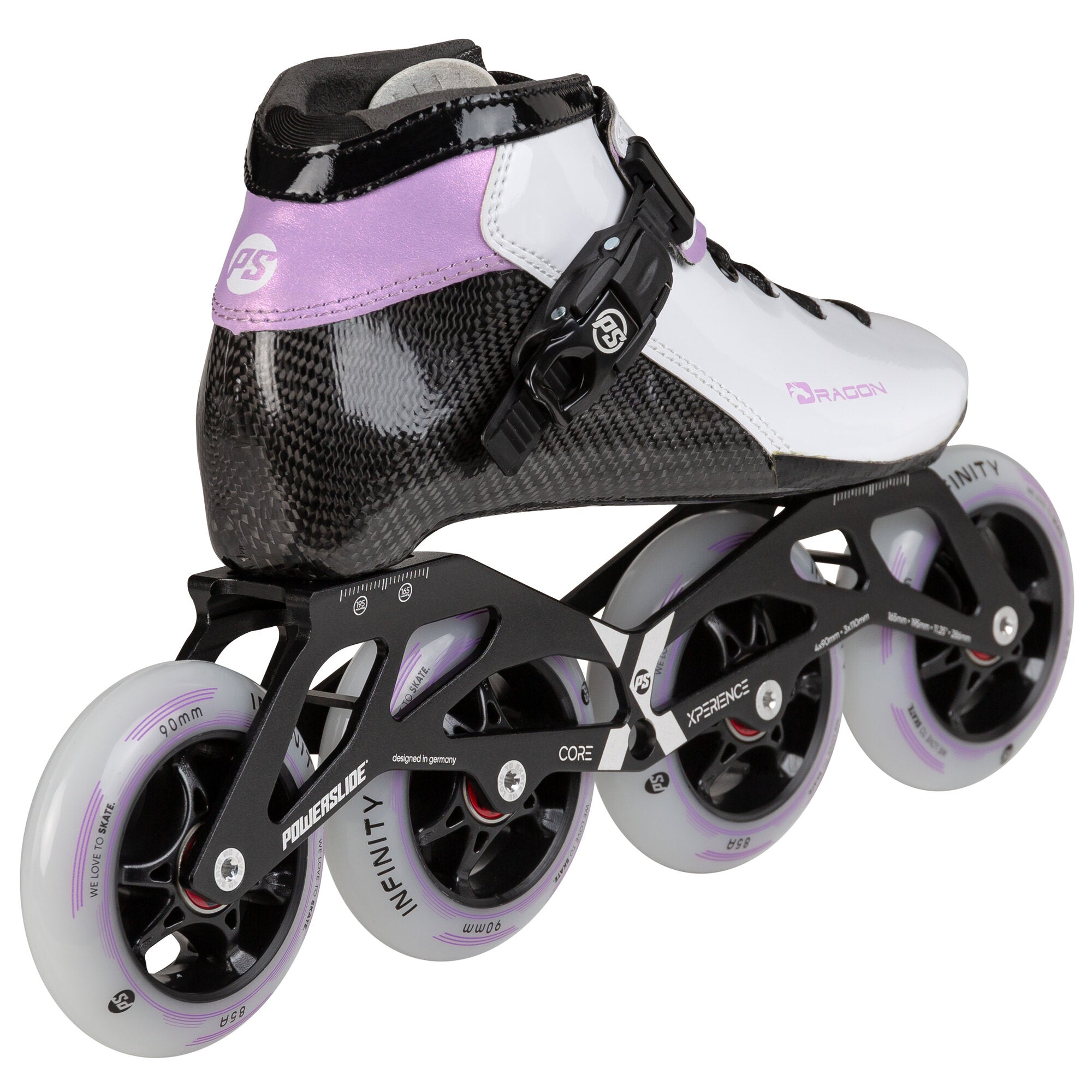 powerslide-dragon-white-90-kinder-inline-speedskate image 3