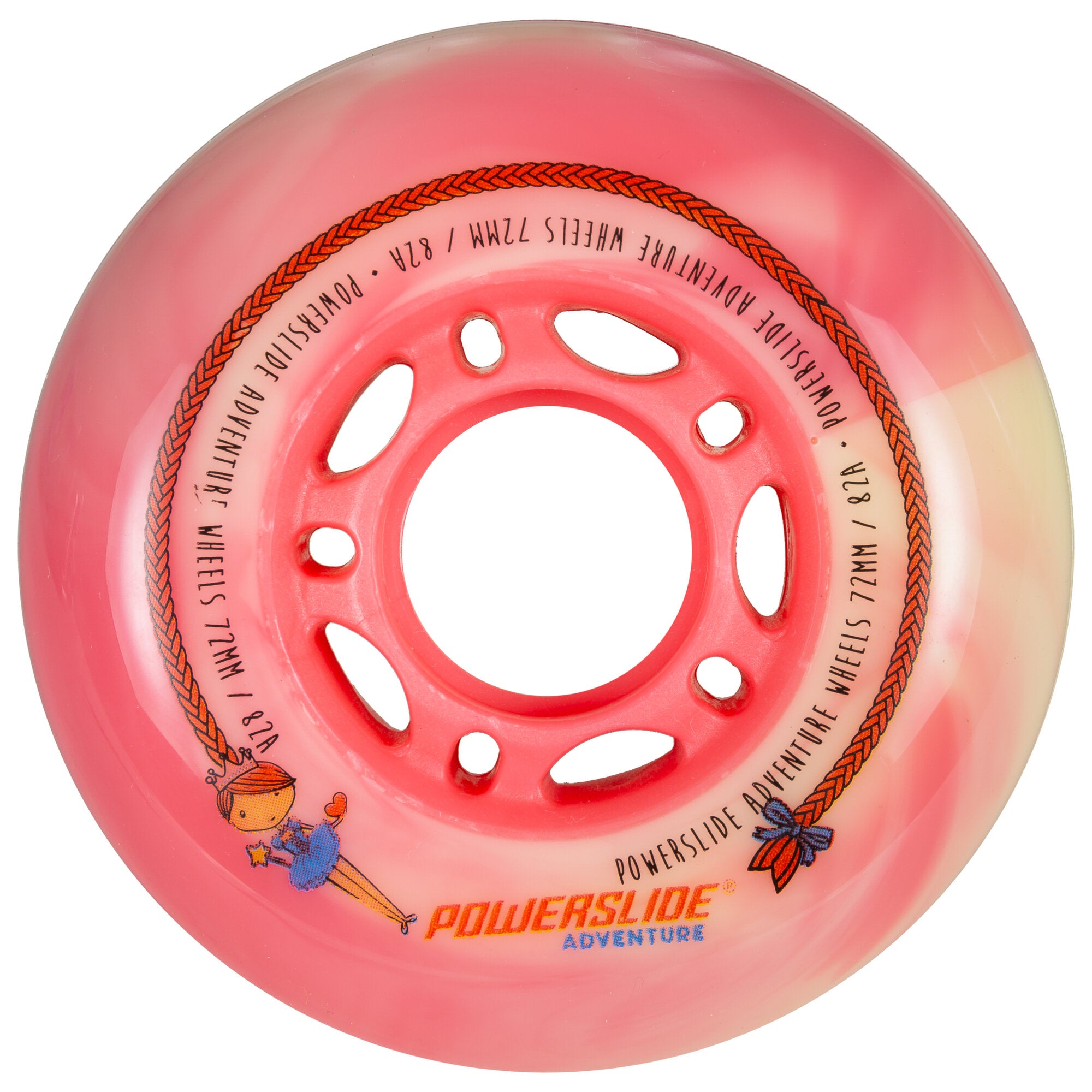 powerslide-princess-72mm-82a-kinderrollen-orange-4er-pack image 1
