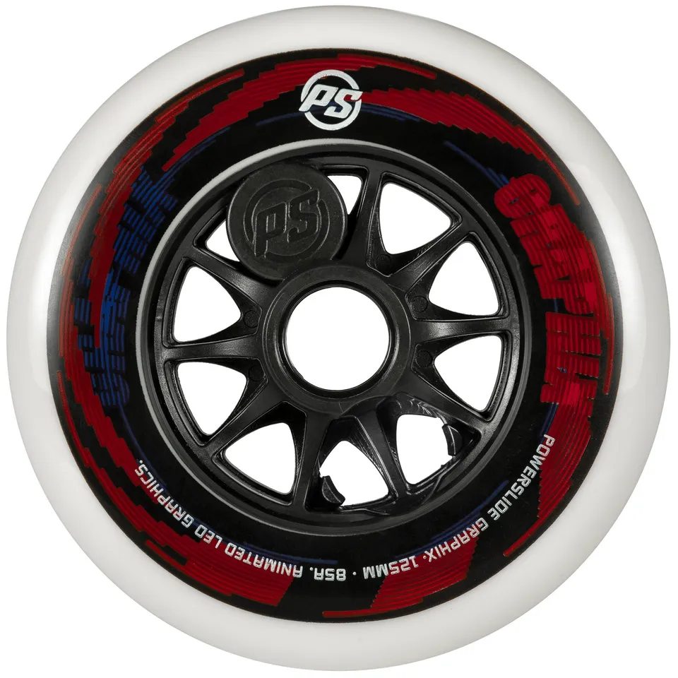 powerslide-graphix-125mm-85a-ohne-led-einzelrolle image 1