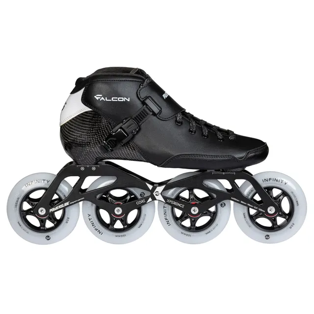 powerslide-falcon-black-4x100-kinder-speedskate image 1