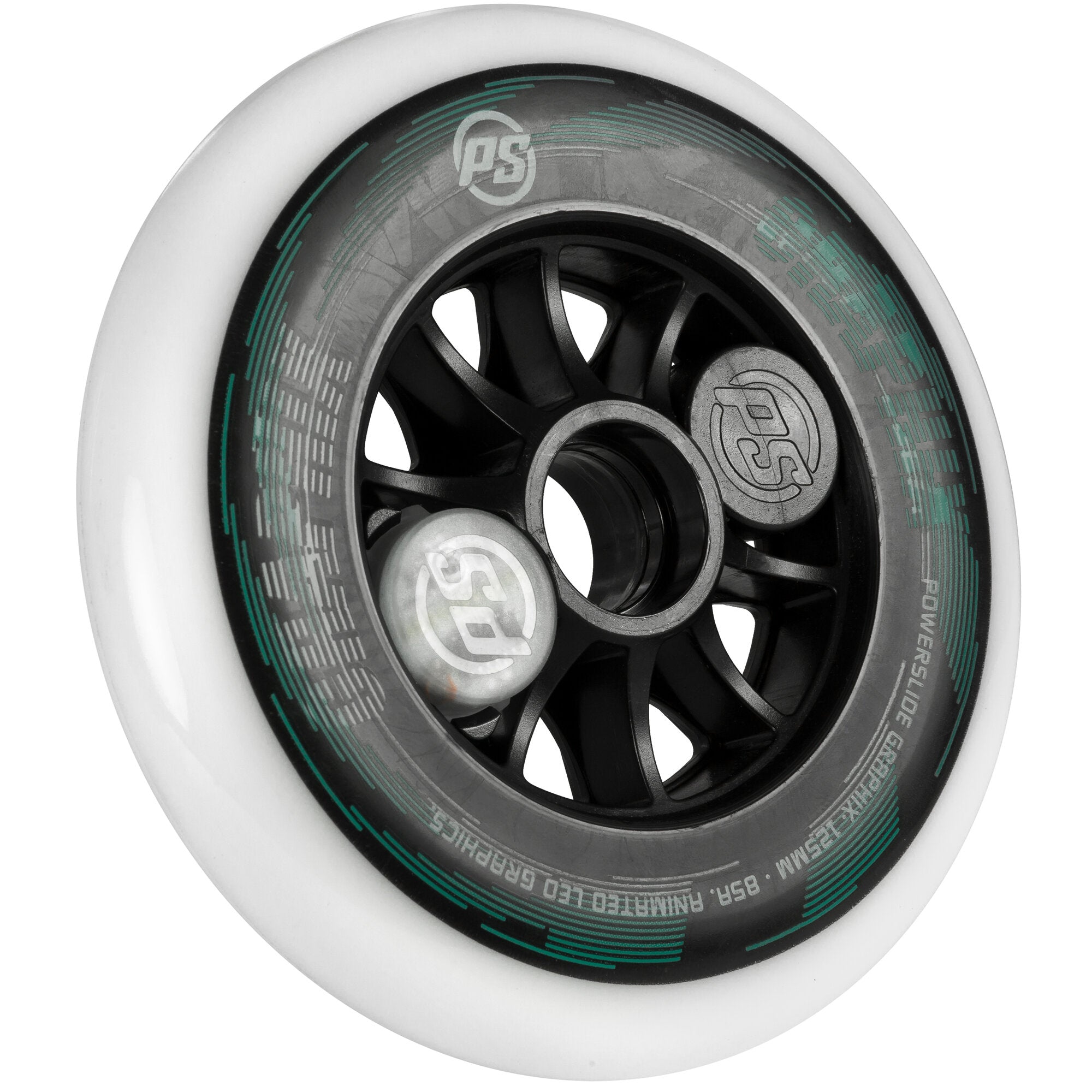 powerslide-graphix-125-85a-white-led-rolle-1-st-ck image 2