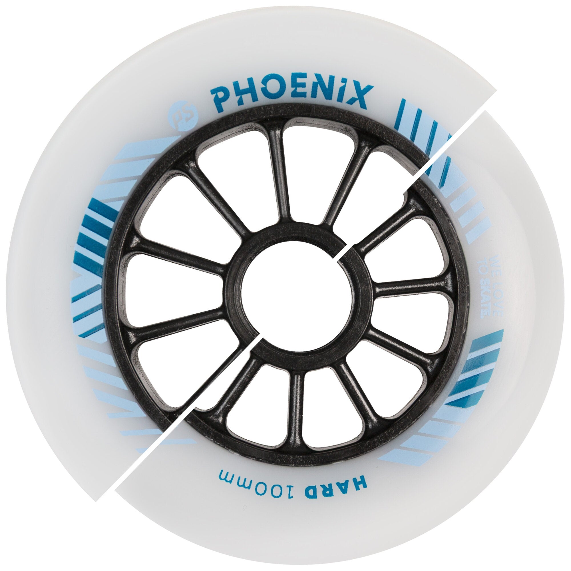 powerslide-phoenix-hilo-110-100-mm-dd-hard-rollen-2-wahl-schwarz-wei image 1