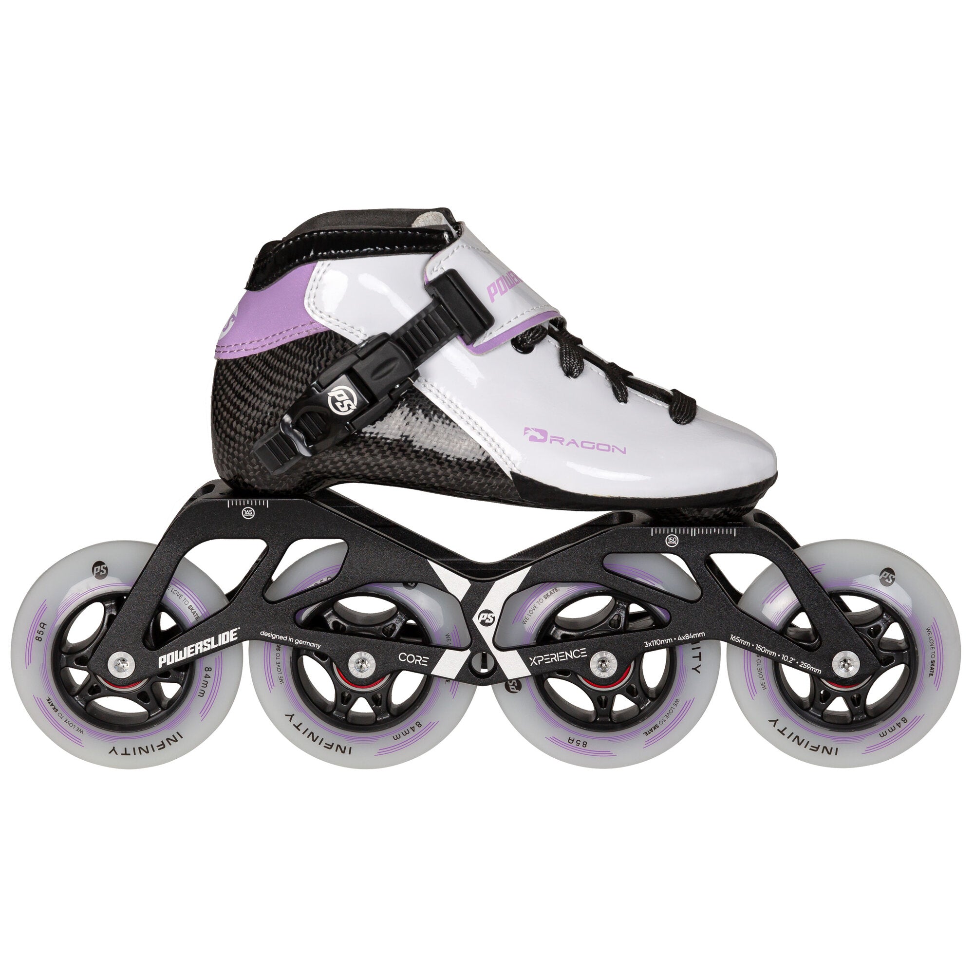 powerslide-dragon-white-84-kinder-speed-inline-skates image 1