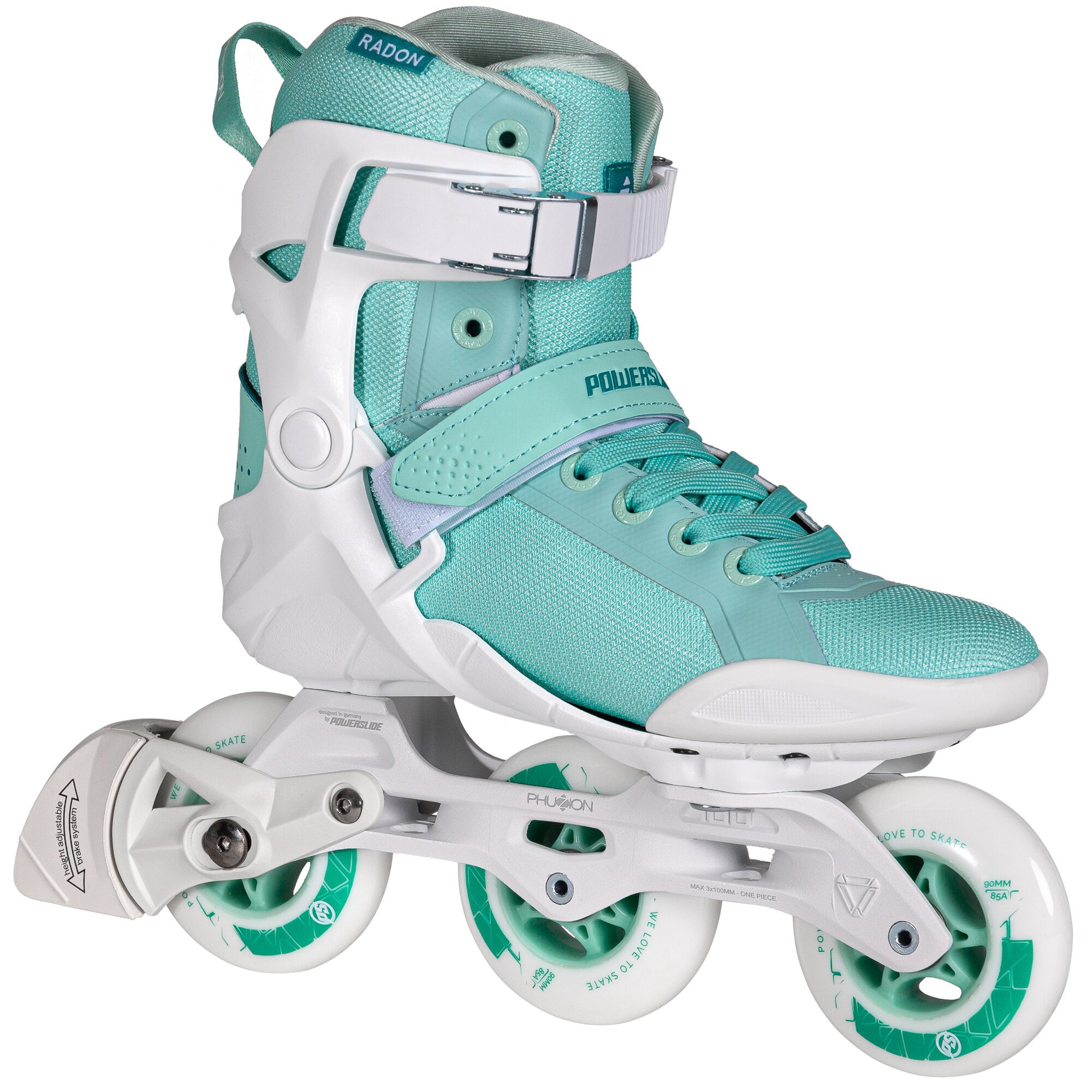 powerslide-phuzion-radon-3x90-lady-inline-skate-wei-teal image 2