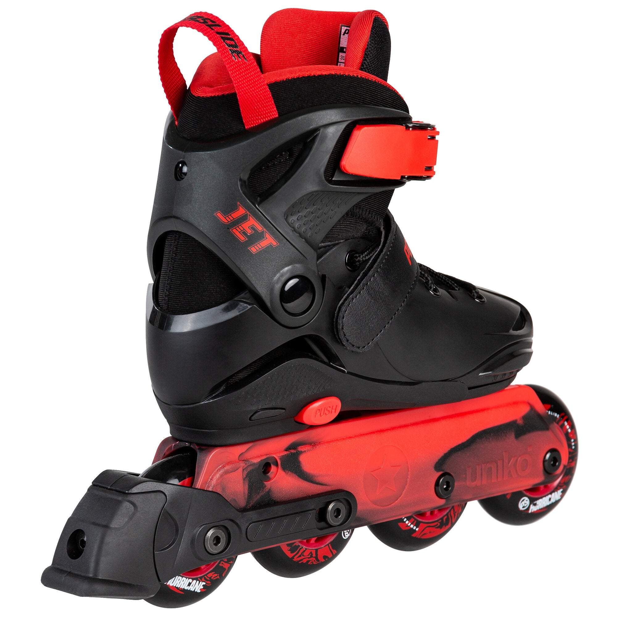 powerslide-jet-black-adj-kinder-inline-skates-schwarz-rot image 3
