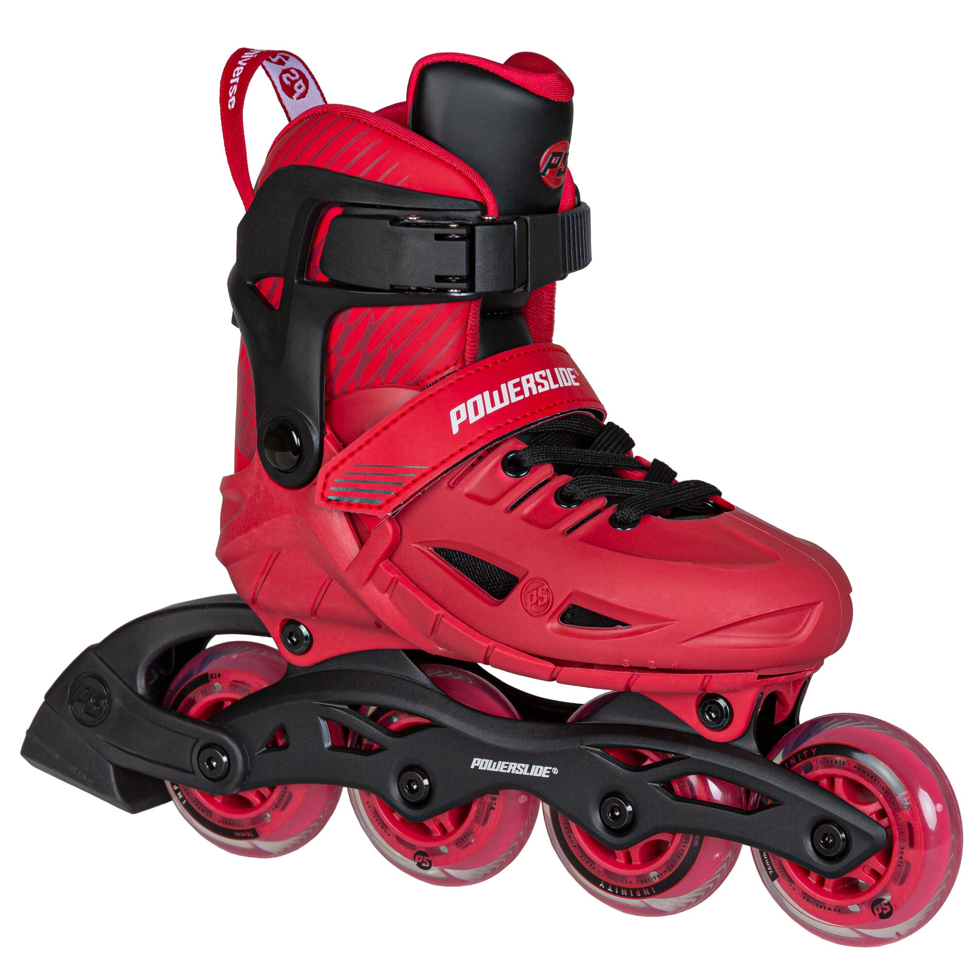 powerslide-phuzion-universe-4w-red-verstellbare-kinder-inline-skates image 2