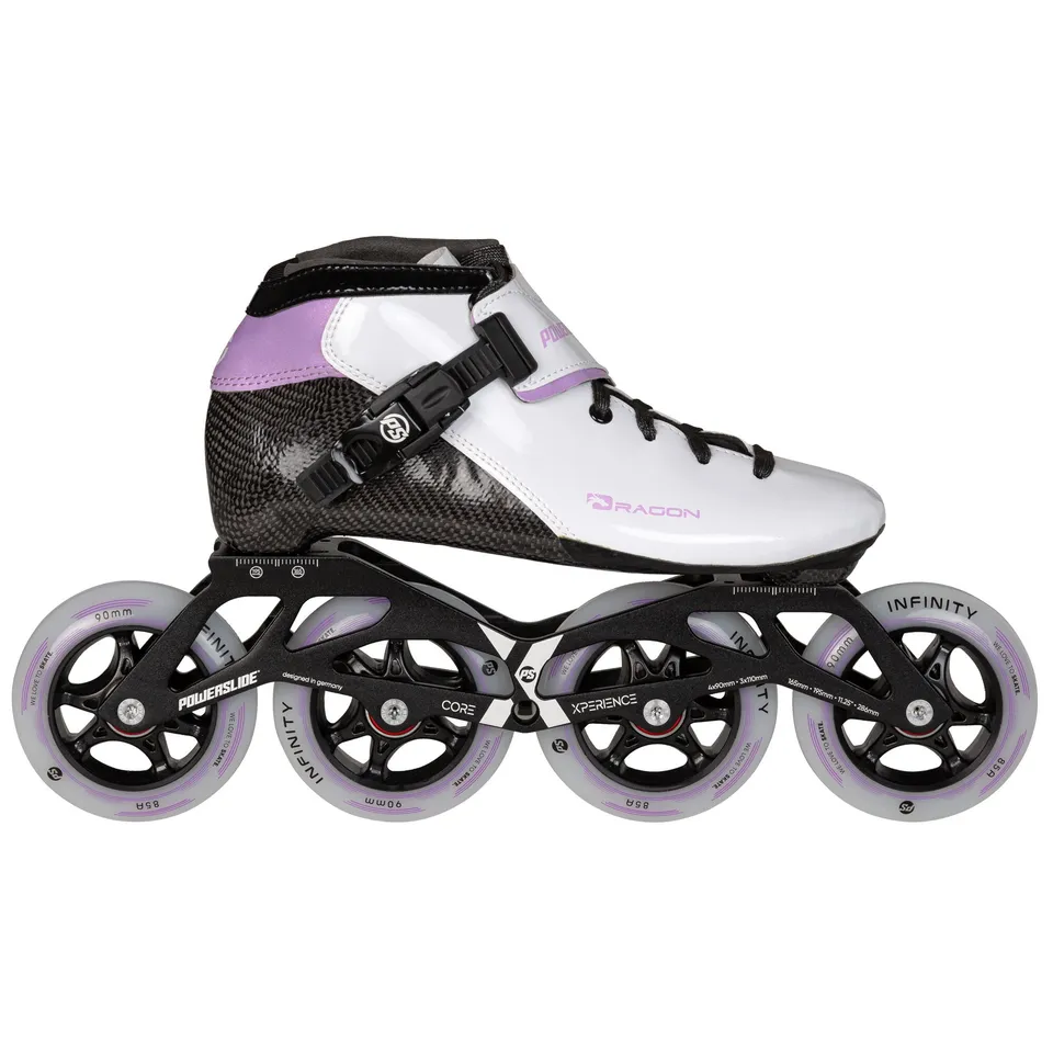 powerslide-dragon-white-90-kinder-inline-speedskate image 1