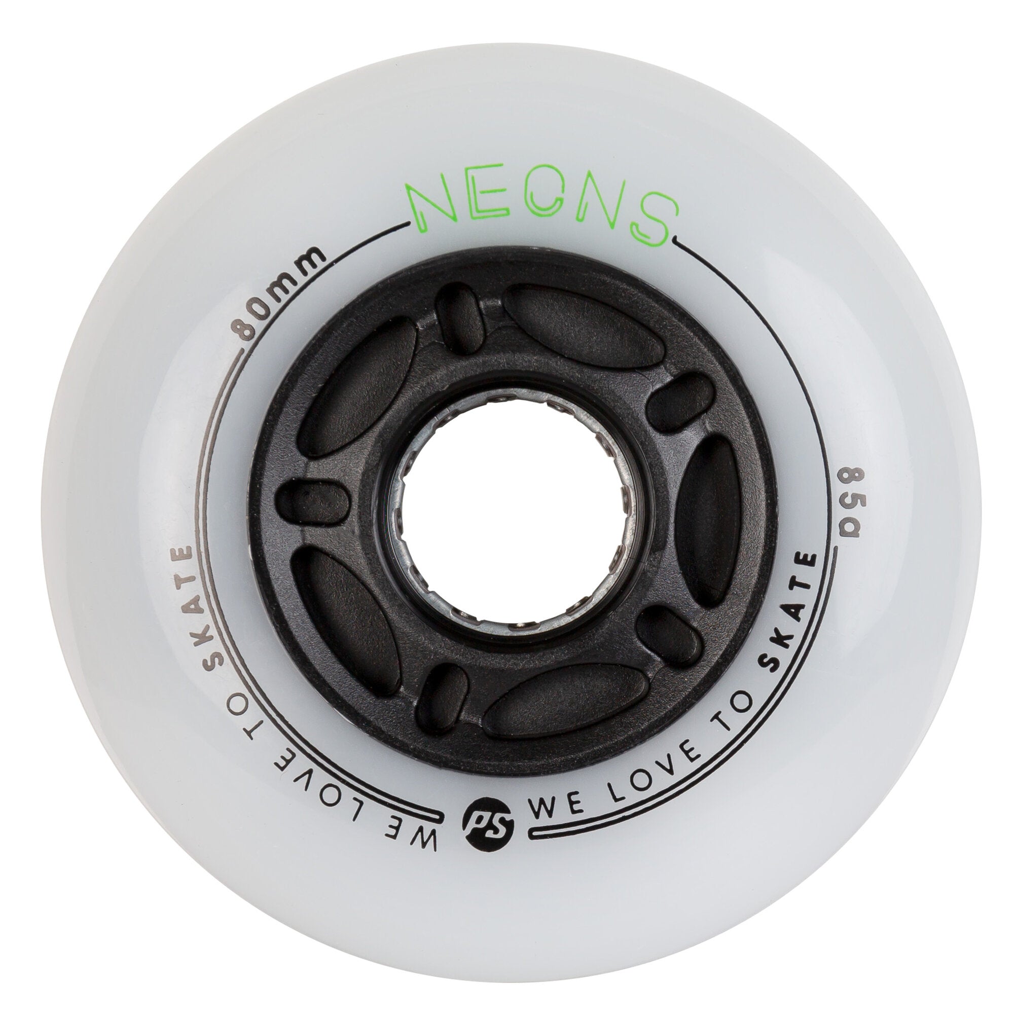 powerslide-neons-80-mm-85a-led-rollen-gr-n-4er-pack image 2