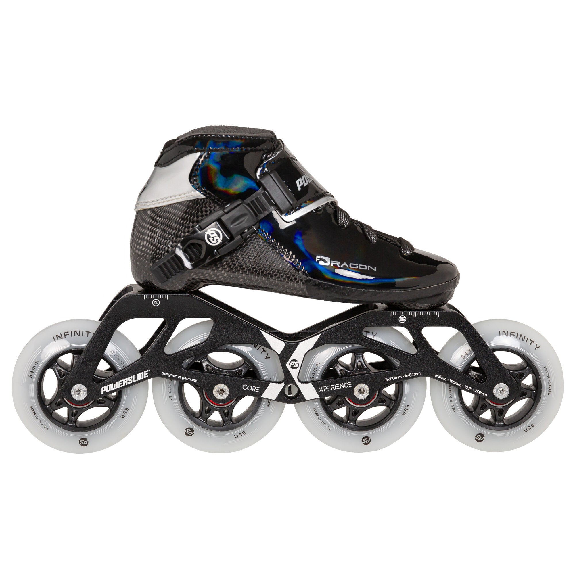 powerslide-dragon-black-84-kinder-speedskate image 1
