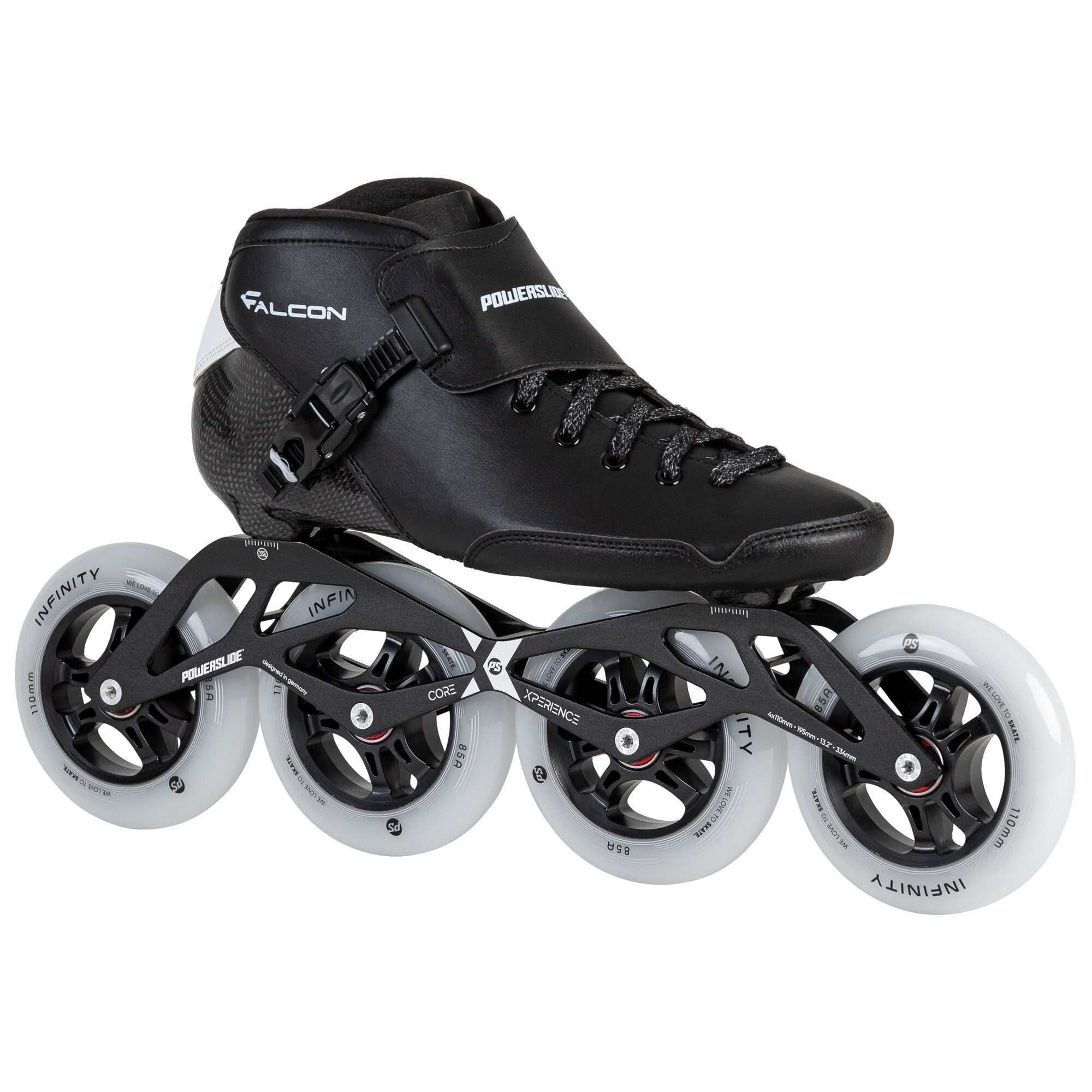 powerslide-falcon-4x110-kinder-speed-skate-schwarz image 2