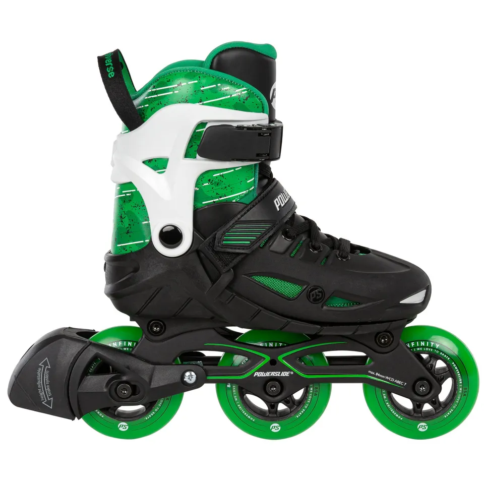 powerslide-phuzion-universe-green-gr-enverstellbarer-kinder-inline-skate-3-rolle image 1