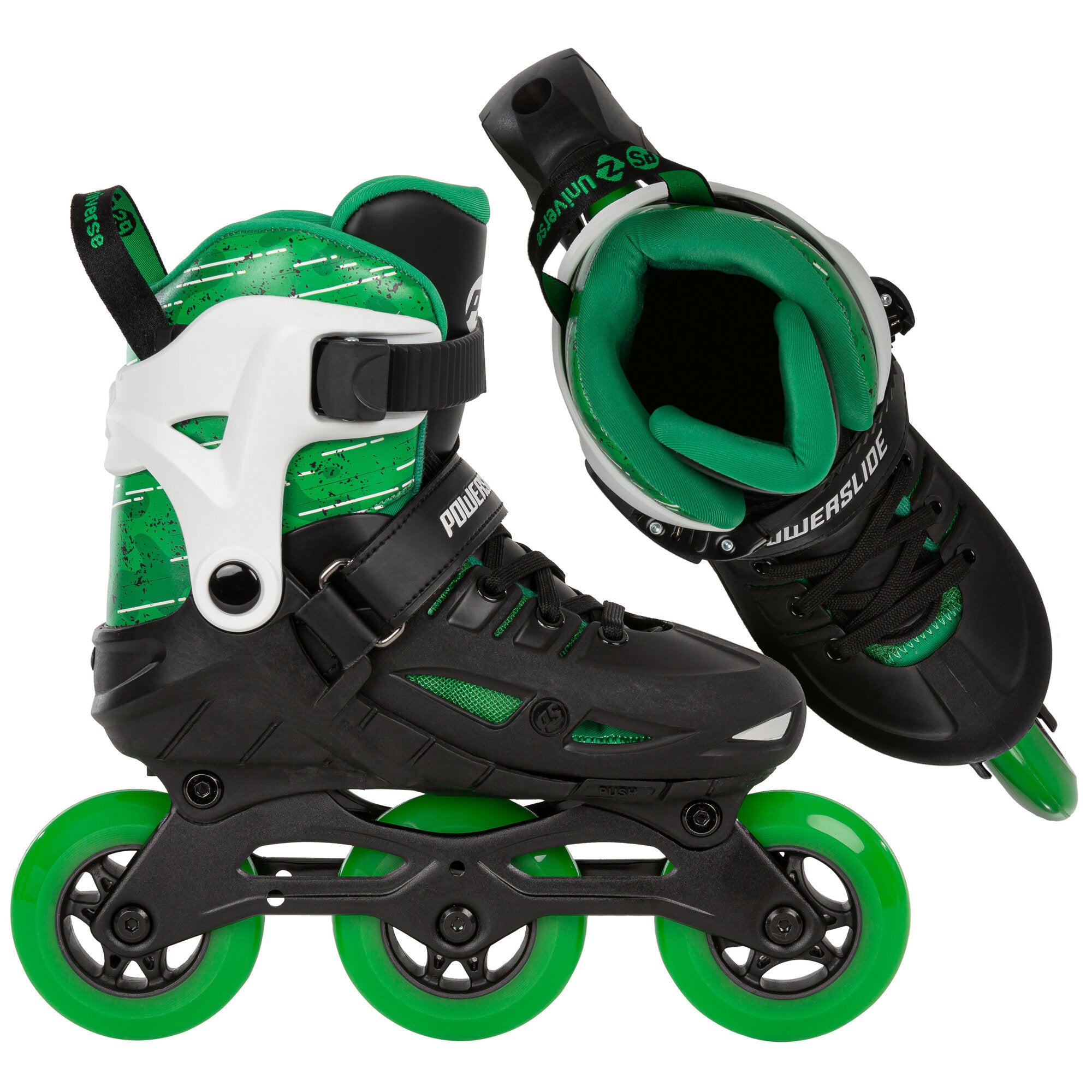 powerslide-phuzion-universe-green-gr-enverstellbarer-kinder-inline-skate-3-rolle image 7