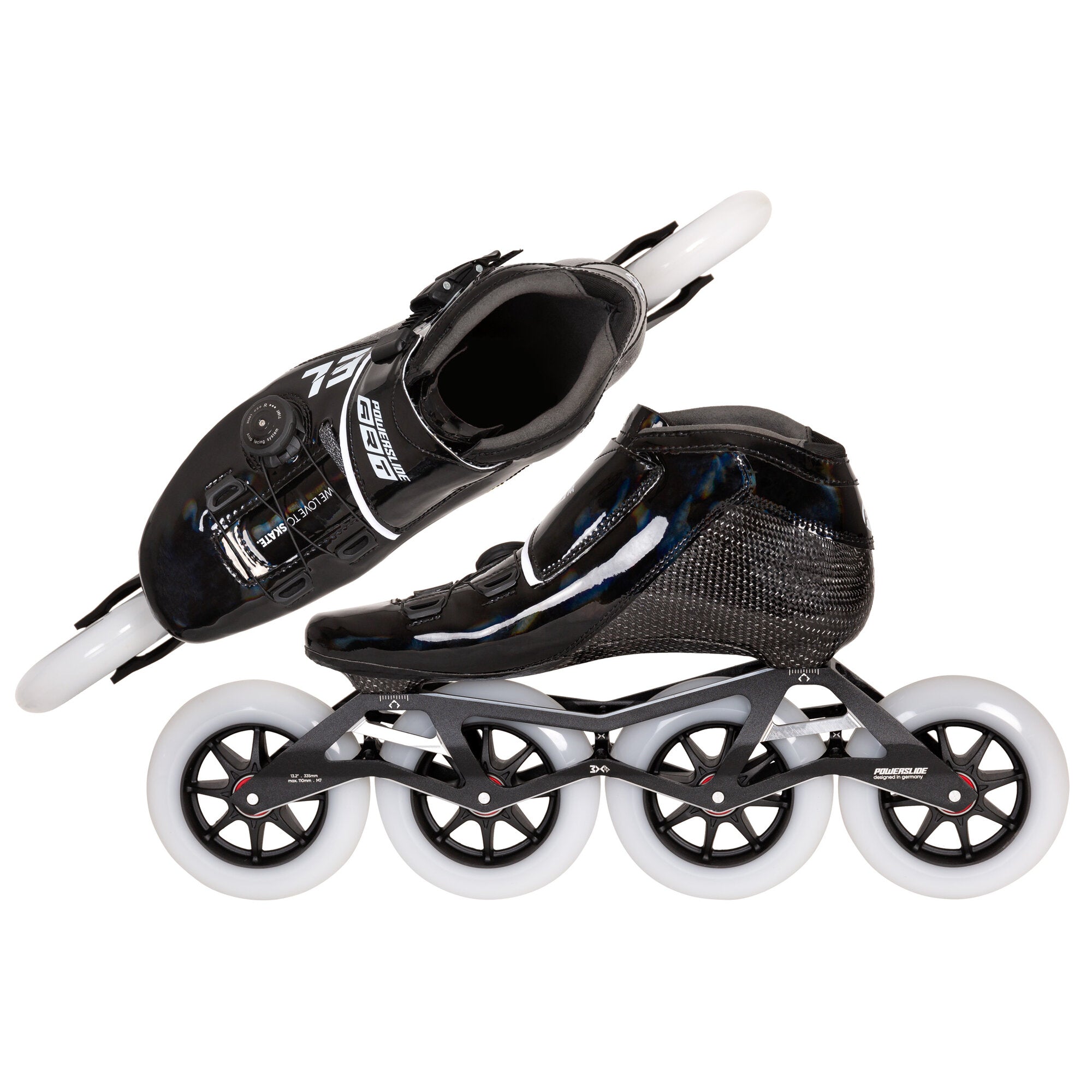 powerslide-accel-black-110-speedskate-vollcarbon image 4