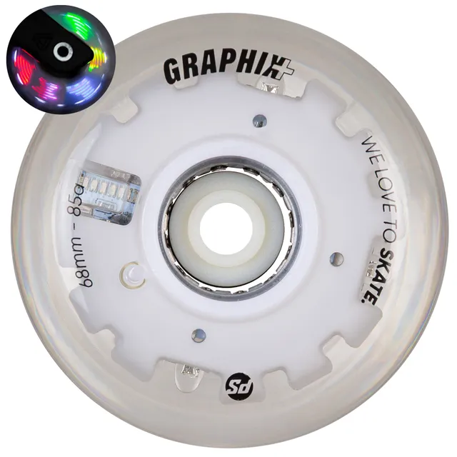 powerslide-graphix-plus-68mm-led-rolle-einzeln image 1