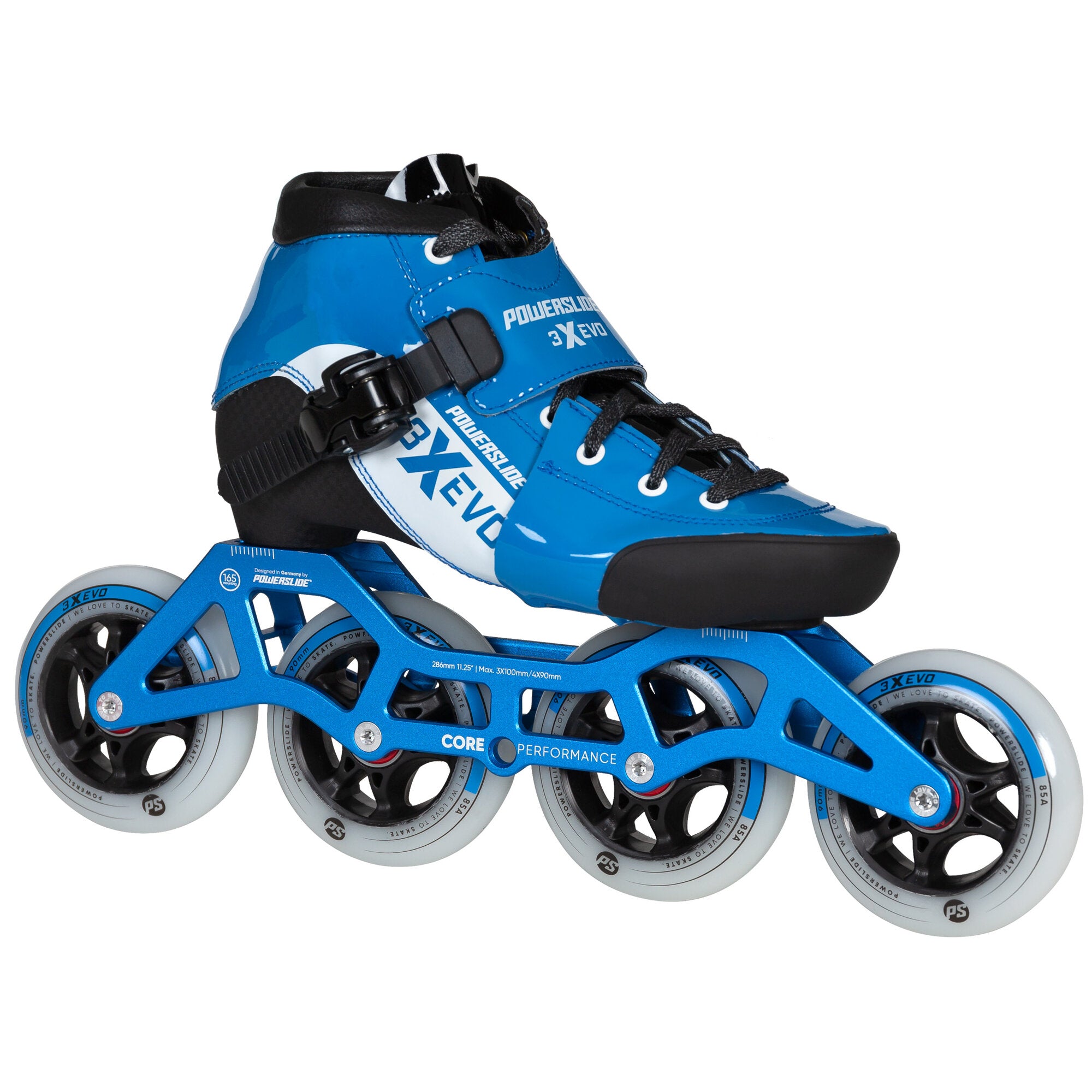 powerslide-3x-adj-evo-blue-white-kinder-speedskates image 2