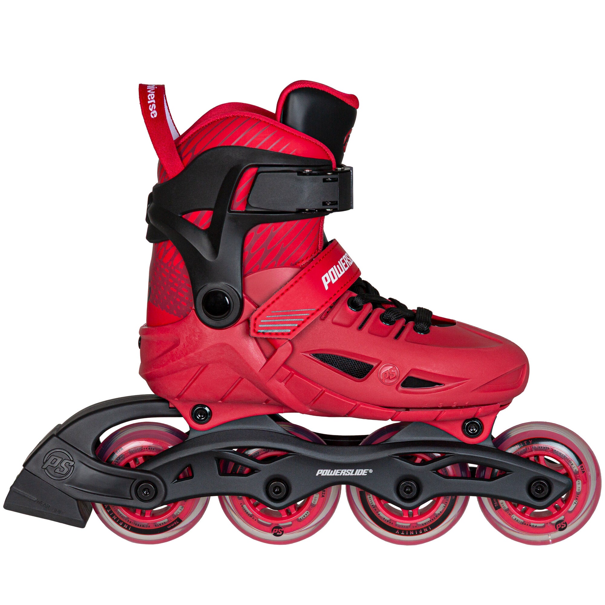 powerslide-phuzion-universe-4w-red-verstellbare-kinder-inline-skates image 1