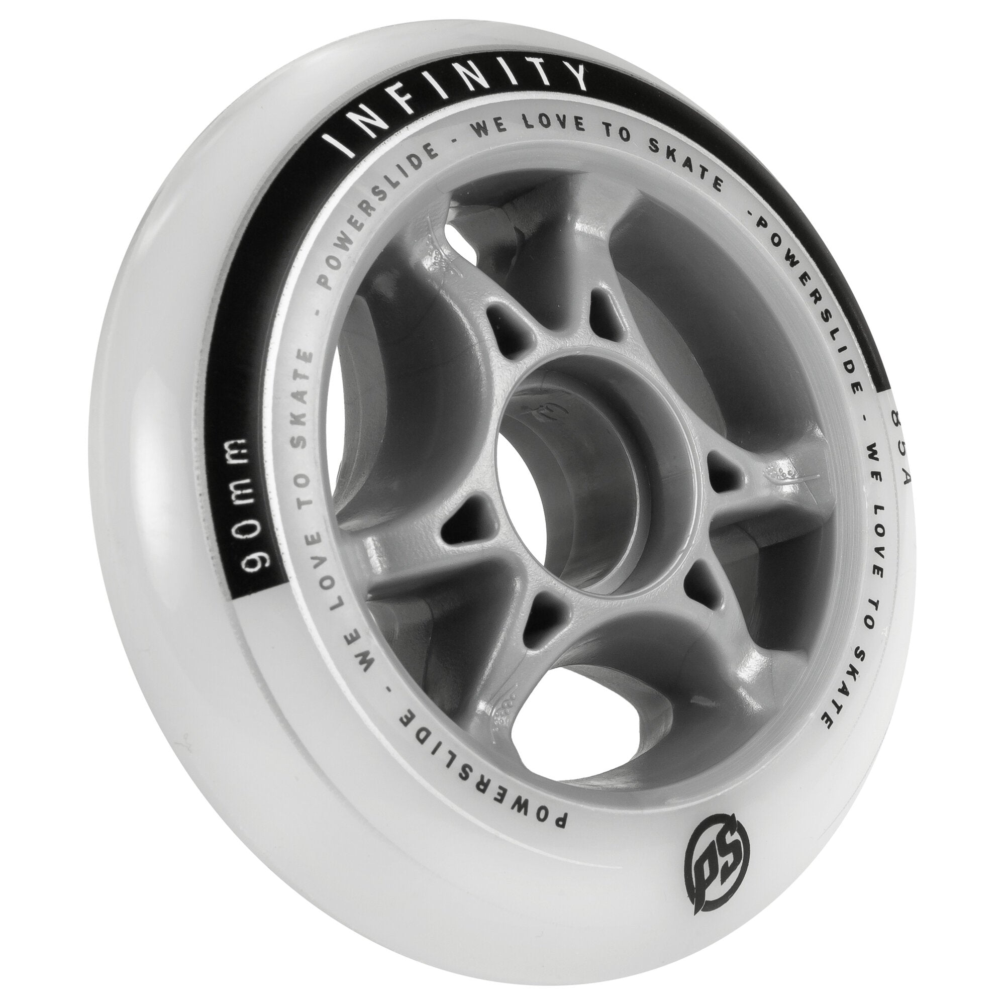 powerslide-infinity-90mm-85a-inline-rollen-4er-pack-grau image 2