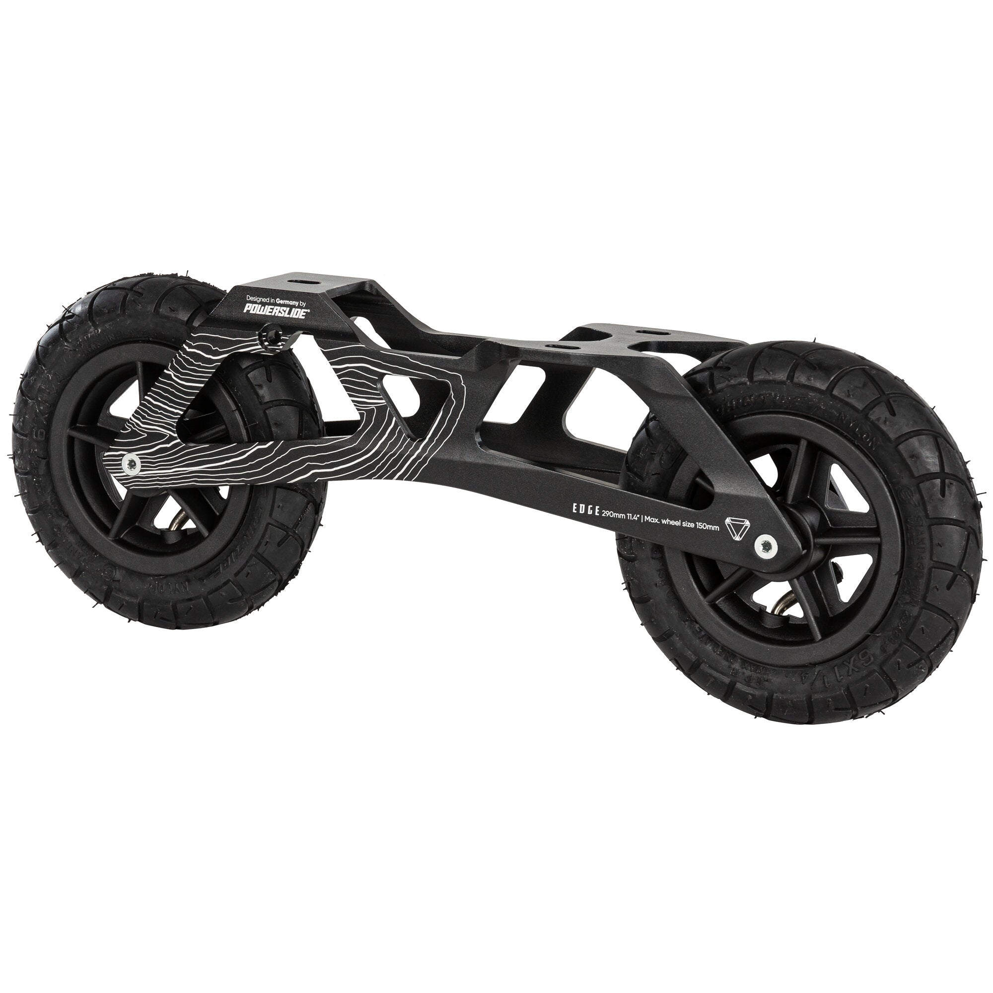 powerslide-edge-150-tri-offroad-inline-frameset-2-rollen-leicht-schwarz image 2