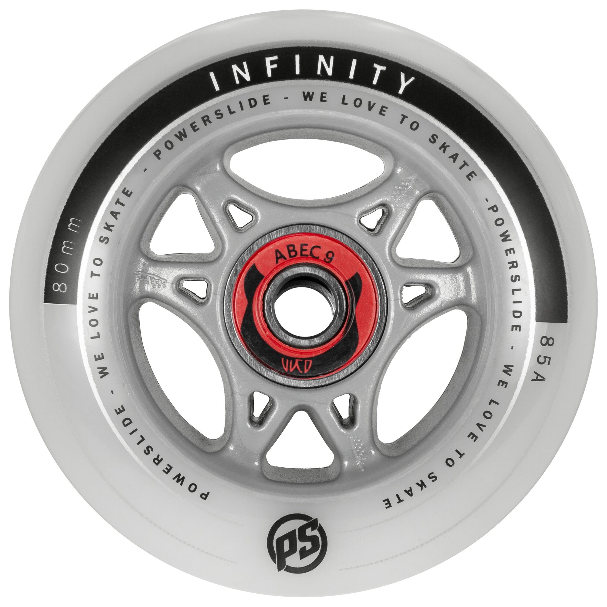 powerslide-infinity-80-rtr-abec9-spacer-skater-der-4er-pack-grau image 1