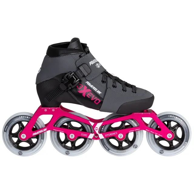 powerslide-triple-x-evo-hot-pink-adj-speedskate-kinder image 1