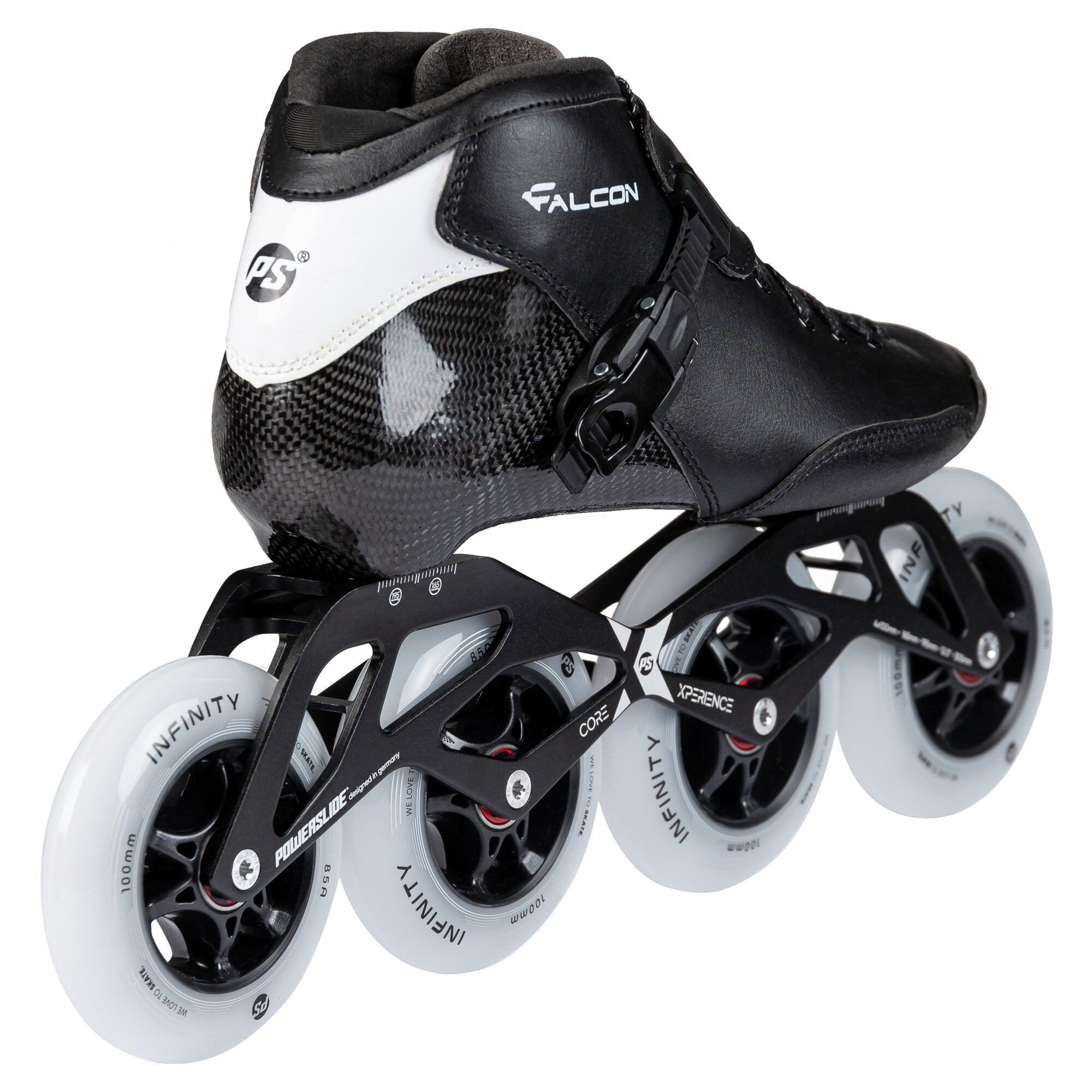 powerslide-falcon-black-4x100-kinder-speedskate image 3