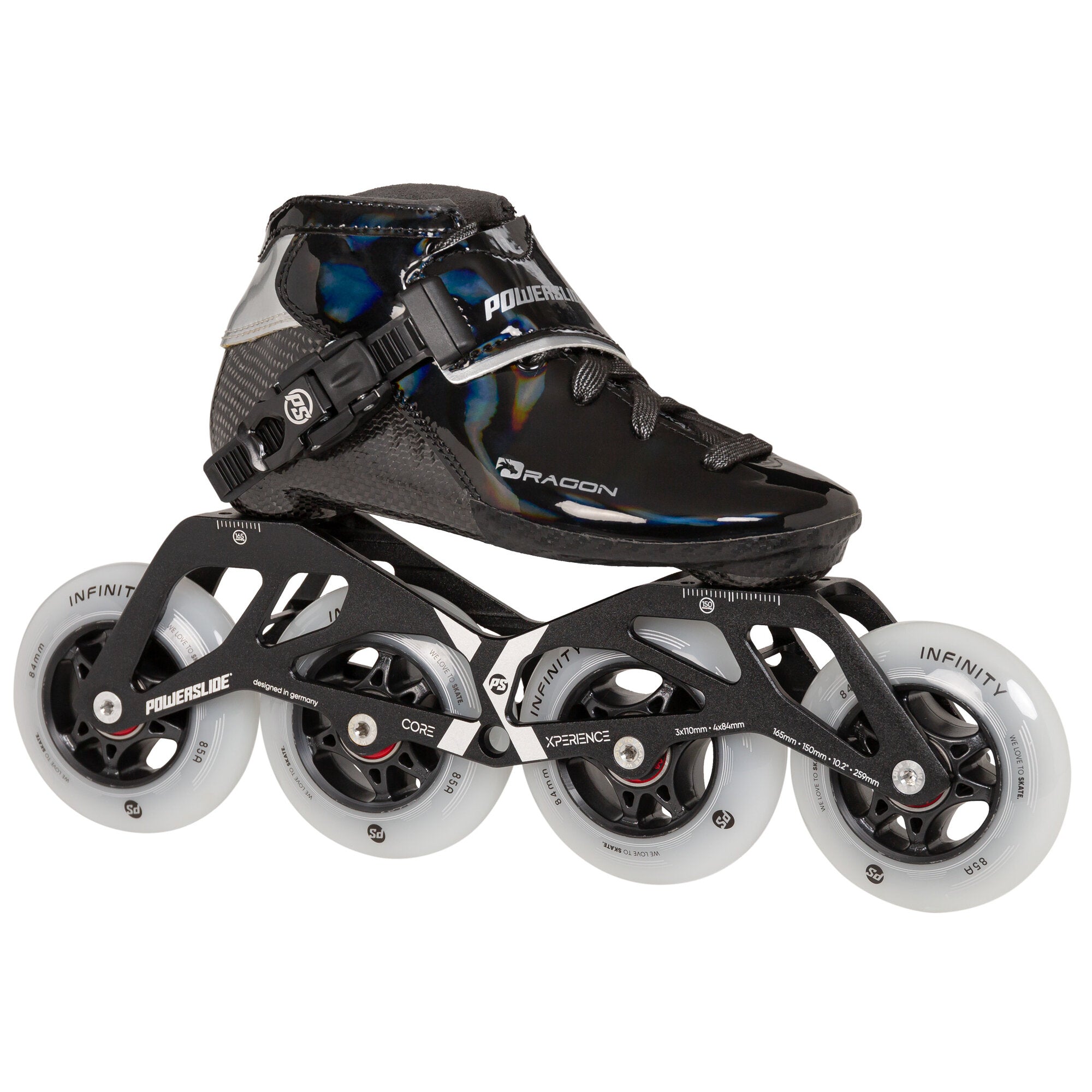 powerslide-dragon-black-84-kinder-speedskate image 2