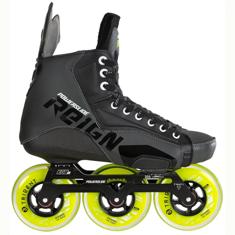 powerslide-reign-ares-100-inline-hockey-skate-3-rollen-schwarz image 1