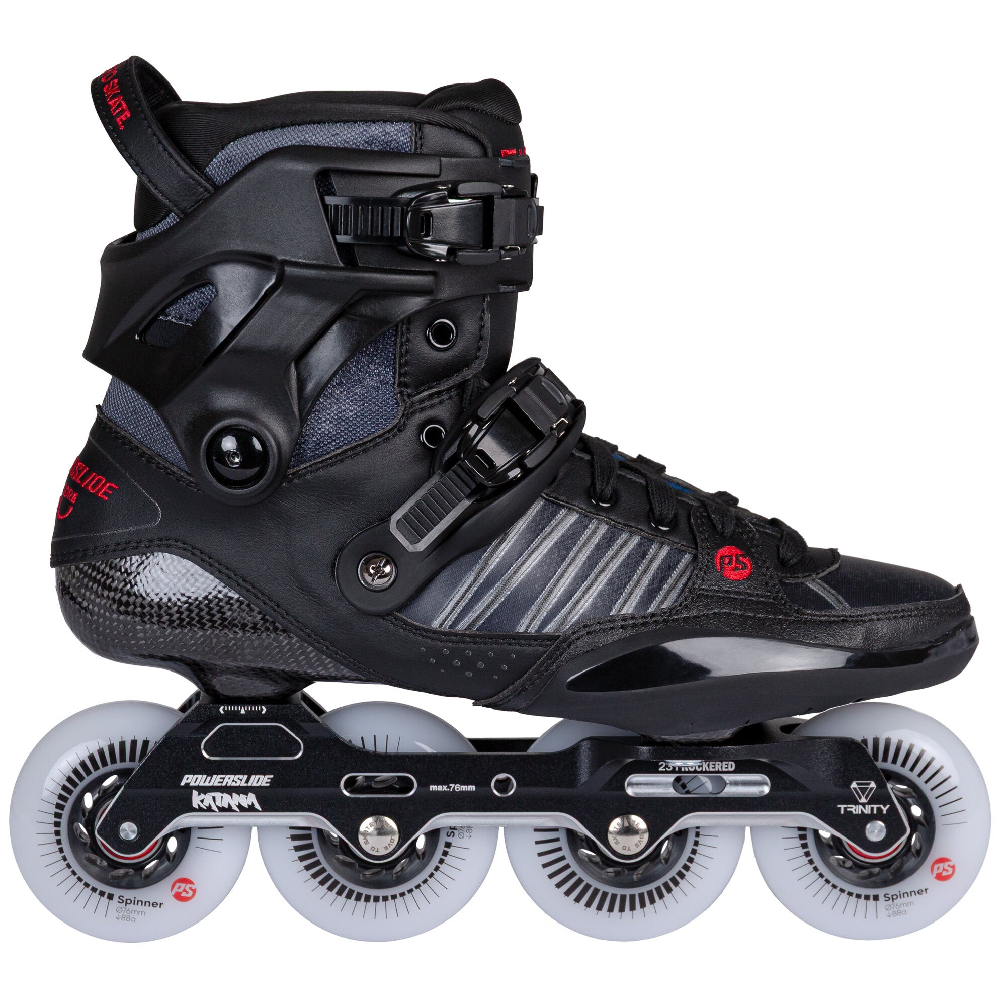 powerslide-hc-evo-pro-urban-freestyle-inline-skates-carbon image 1