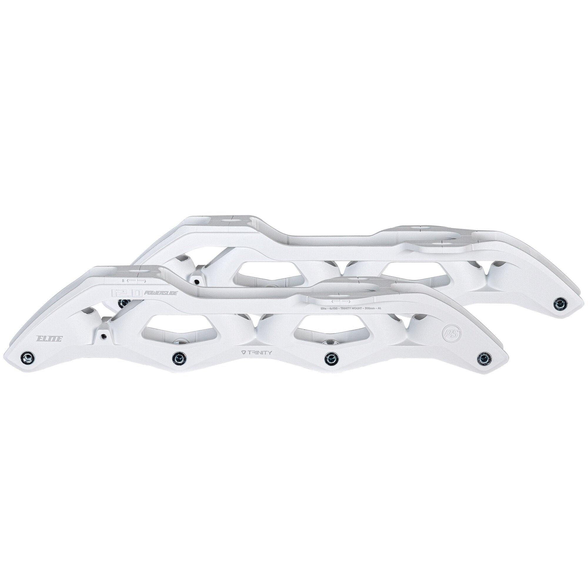 powerslide-elite-cast-al-305-4x100-white-tri-inline-skate-schiene image 6
