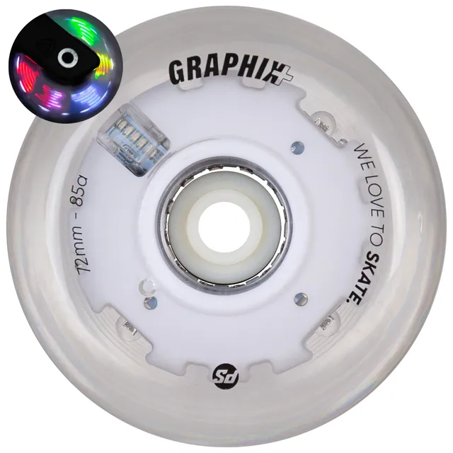 powerslide-graphix-plus-72mm-led-rolle-einzeln image 1