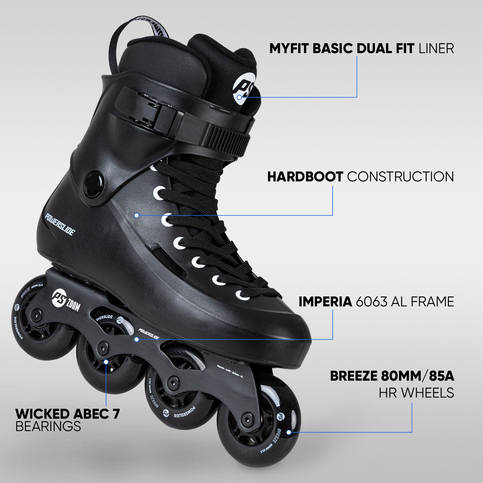 powerslide-zoom-black-80-urban-freeride-skate-schwarz image 2
