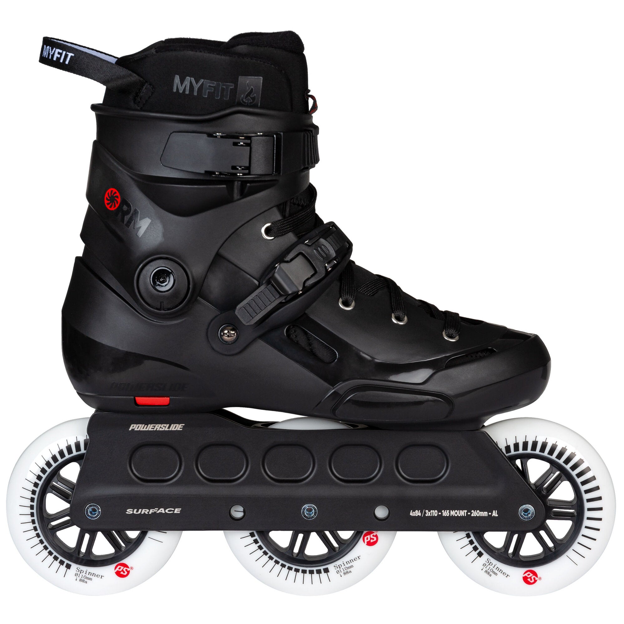 powerslide-storm-black-110-inline-skate-3x110 image 1