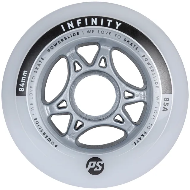 powerslide-infinity-84mm-85a-fitness-rollen-4er-pack-grau image 1