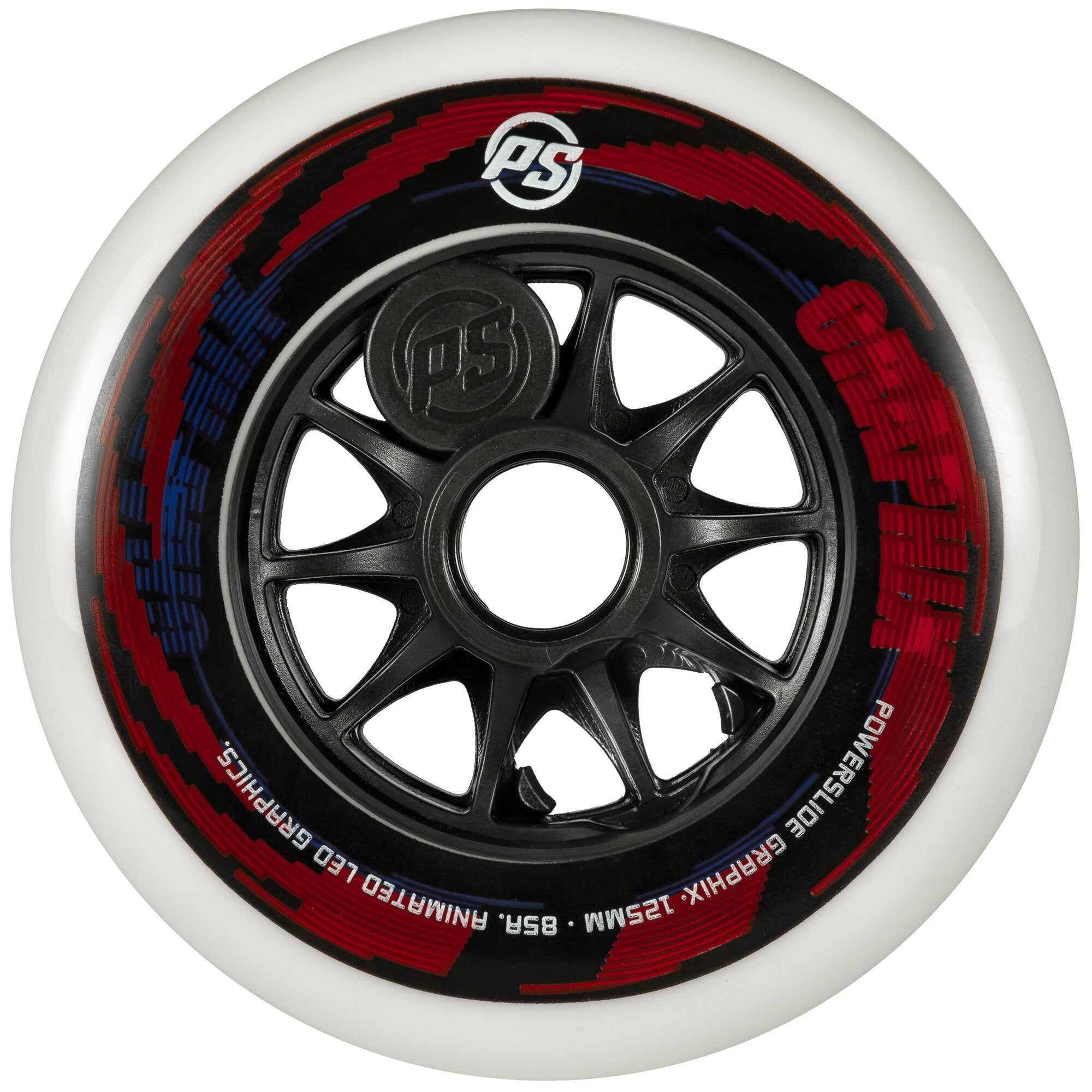 powerslide-graphix-125mm-85a-ohne-led-einzelrolle image 1