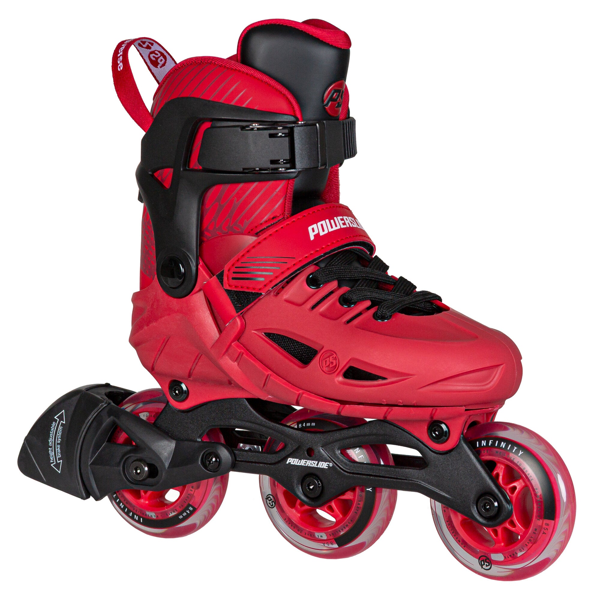 powerslide-phuzion-universe-red-adj-kinder-inlineskate-3-rollen image 2