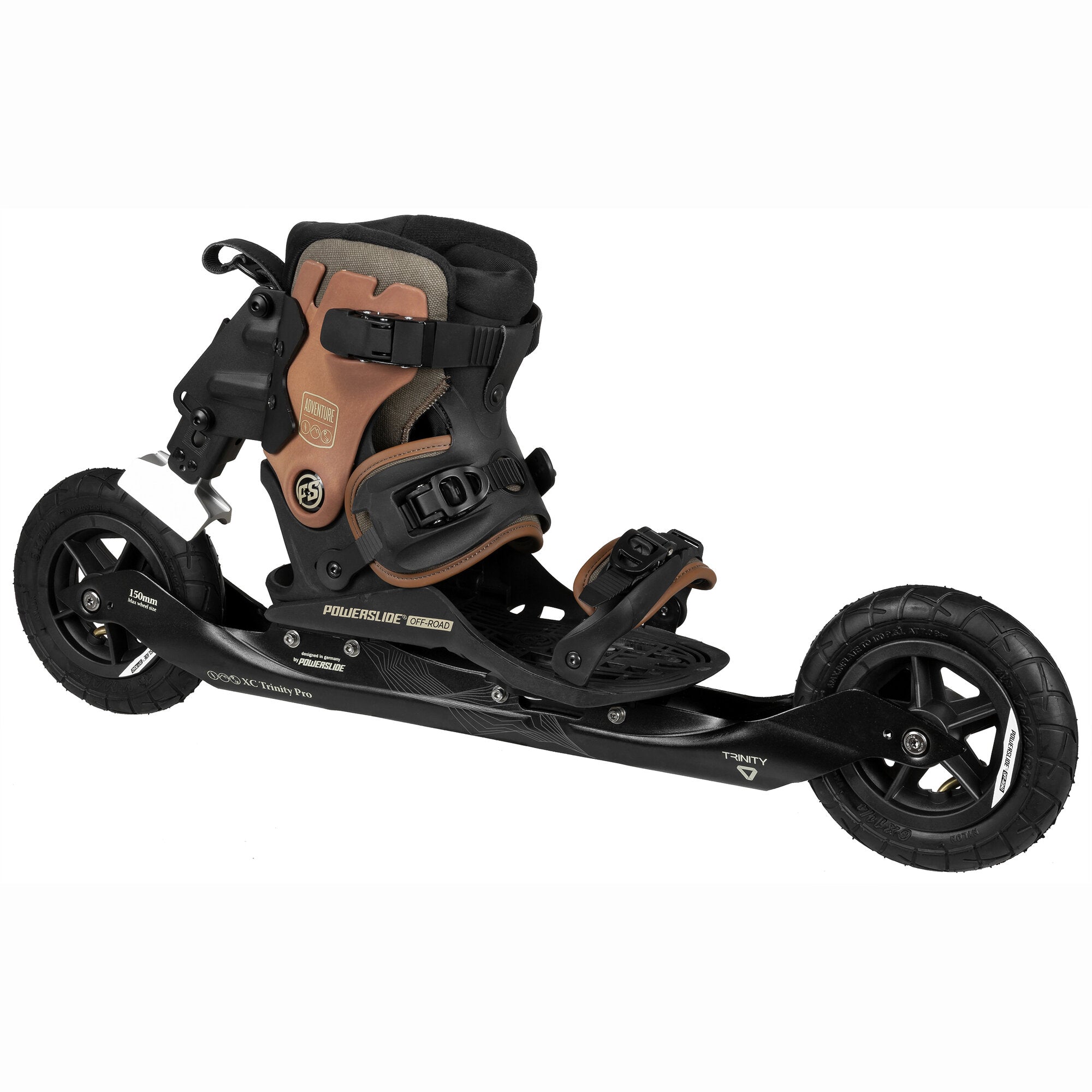 powerslide-xc-skeleton-150-offroad-inline-skate-schwarz-braun image 2