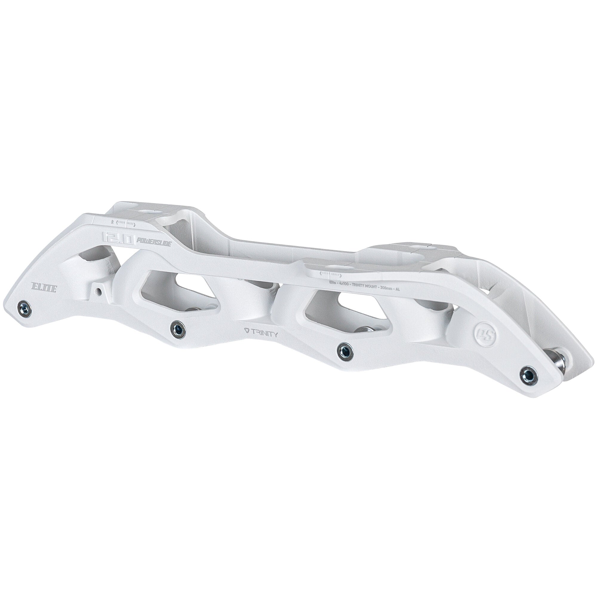 powerslide-elite-cast-al-305-4x100-white-tri-inline-skate-schiene image 2