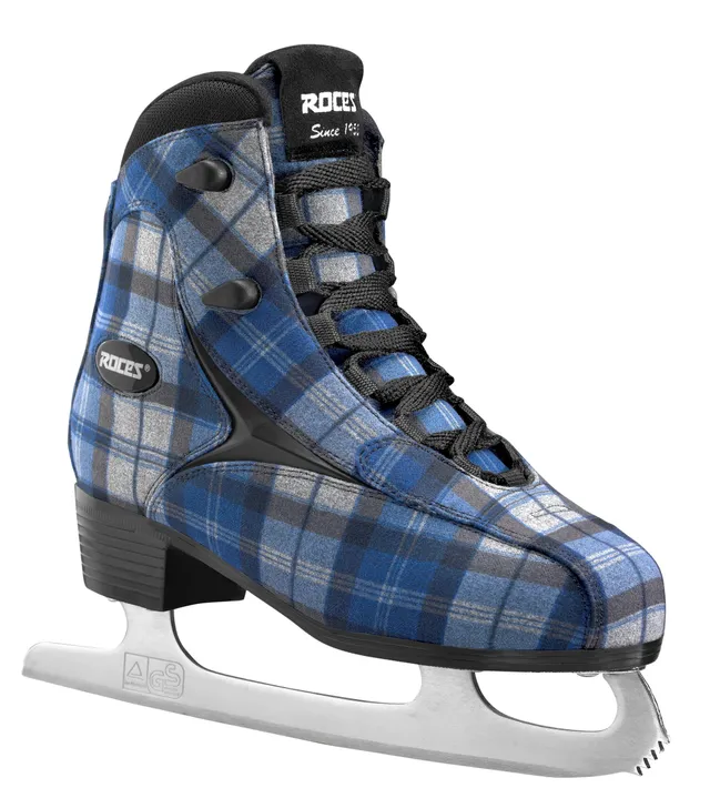roces-logger-damen-schlittschuhe-blau-grau-kunstleder-karbonstahl-kufe image 1