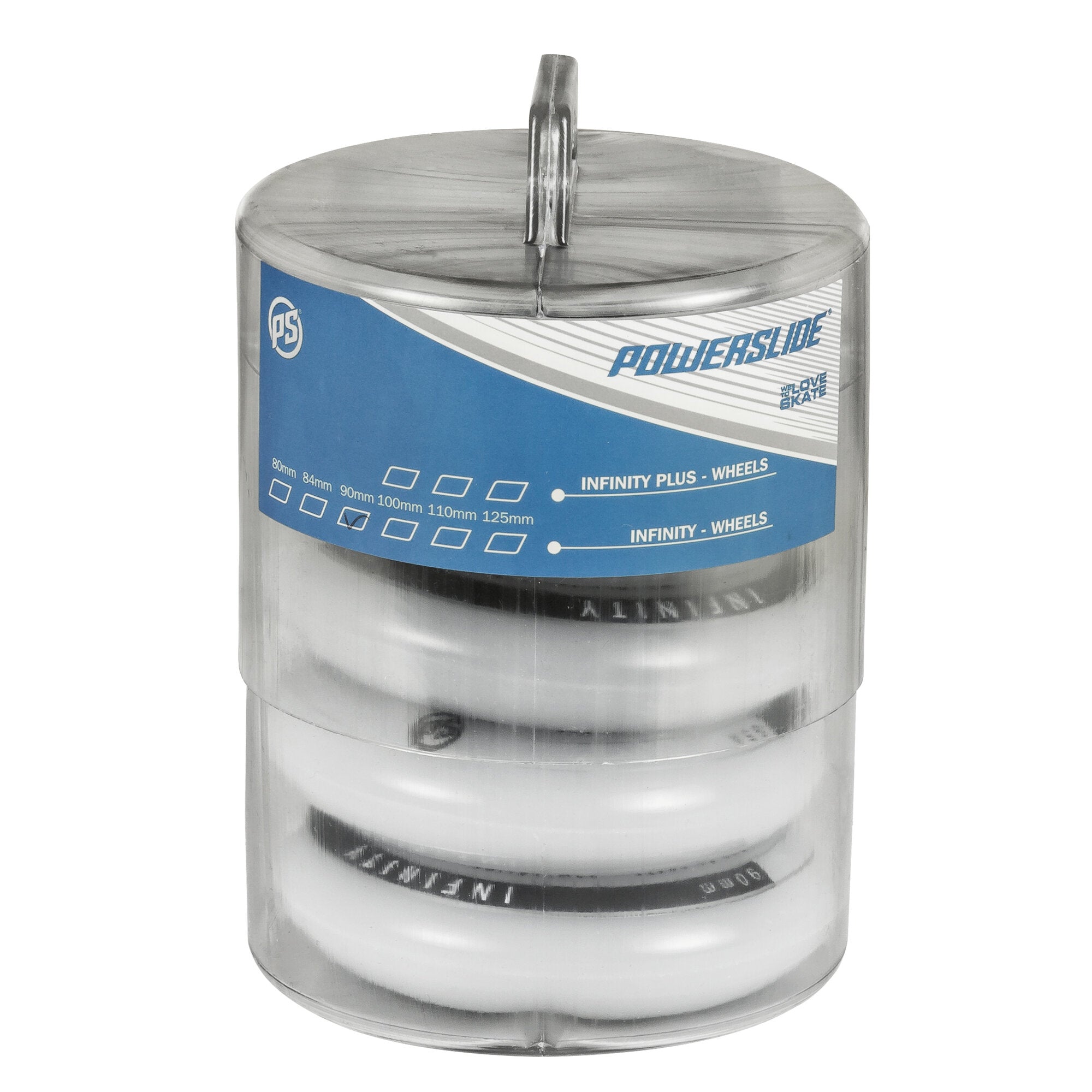 powerslide-infinity-90mm-85a-inline-rollen-4er-pack-grau image 4