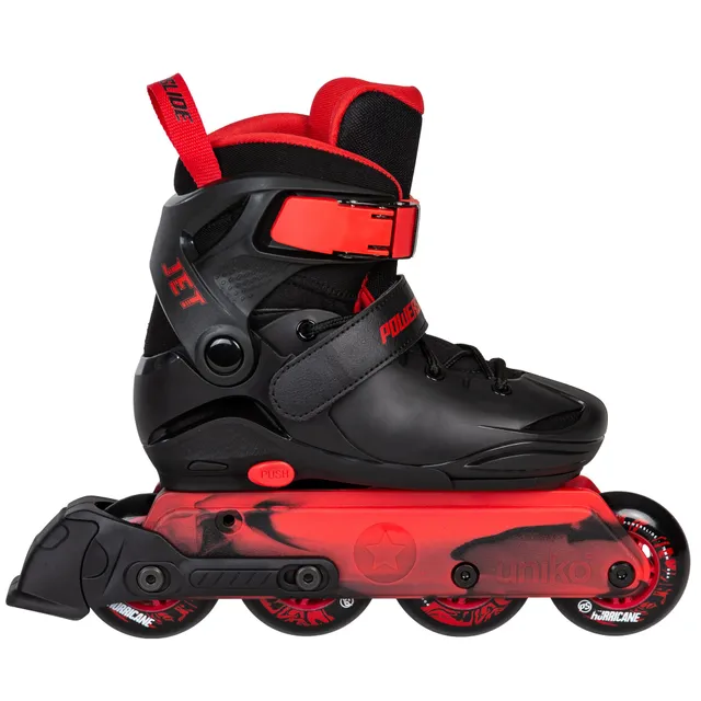 powerslide-jet-black-adj-kinder-inline-skates-schwarz-rot image 1