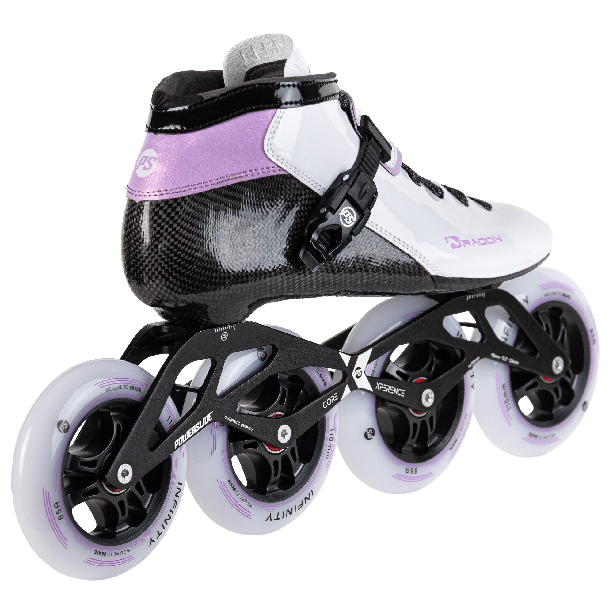 powerslide-dragon-white-110-kinder-inline-speedskate image 2