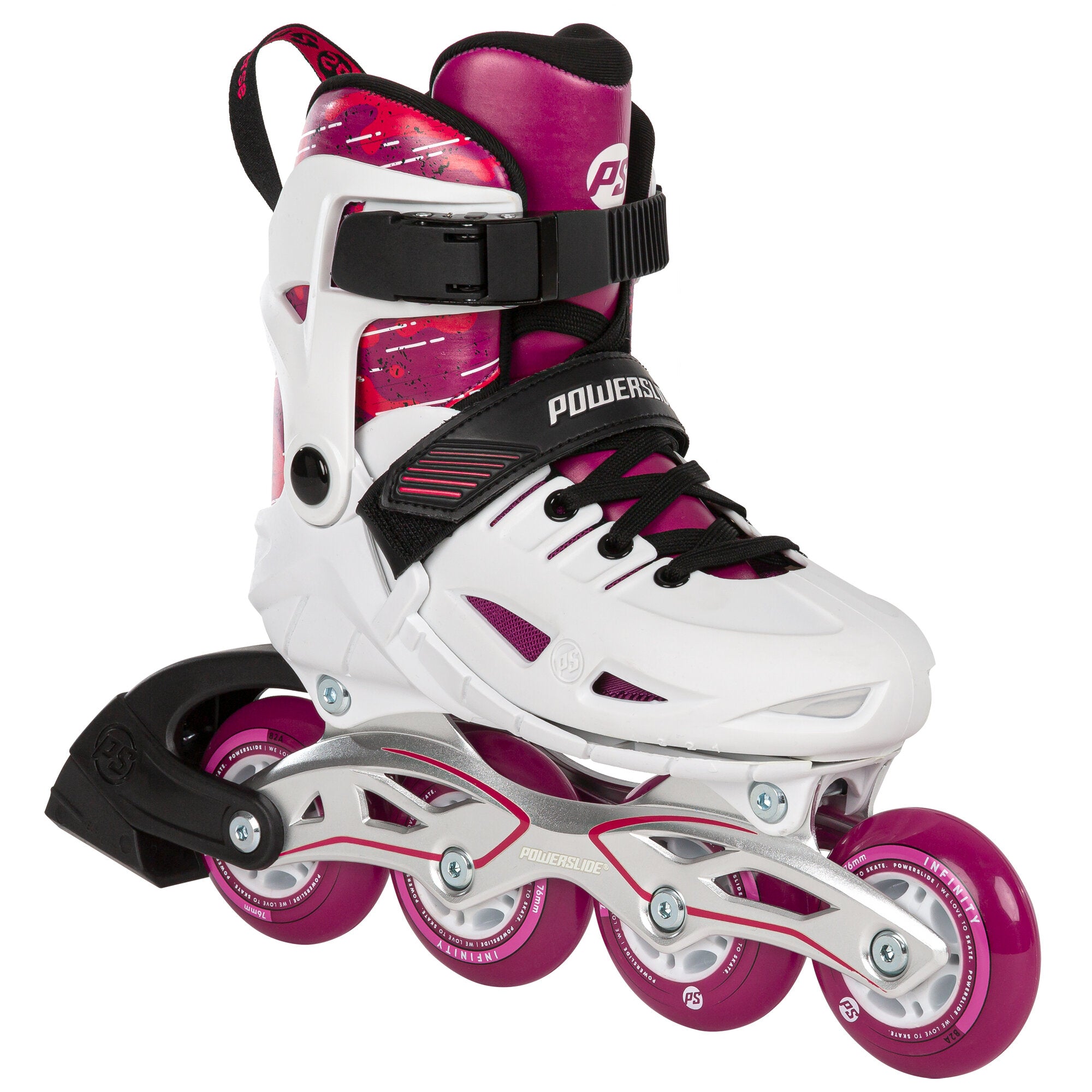 powerslide-phuzion-universe-4w-pink-kinder-inline-skate-verstellbar image 2