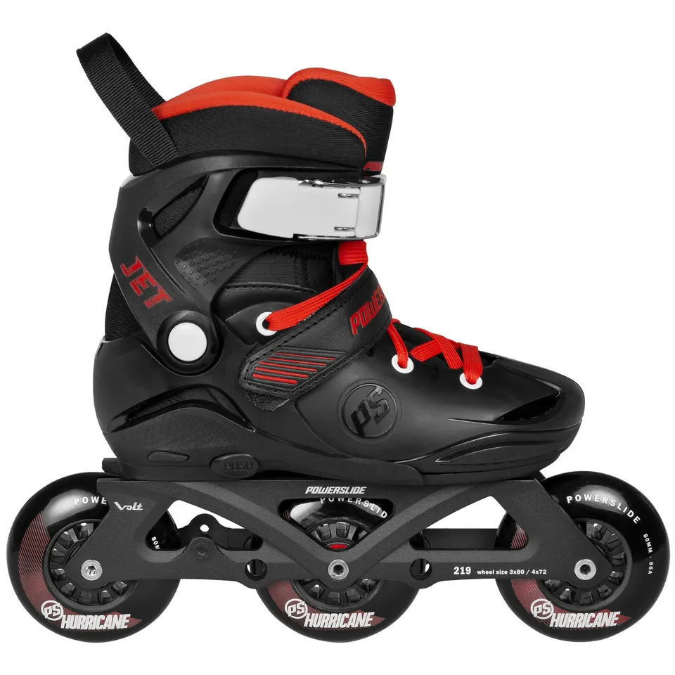 powerslide-jet-pro-black-adj-kinder-inlineskates image 1