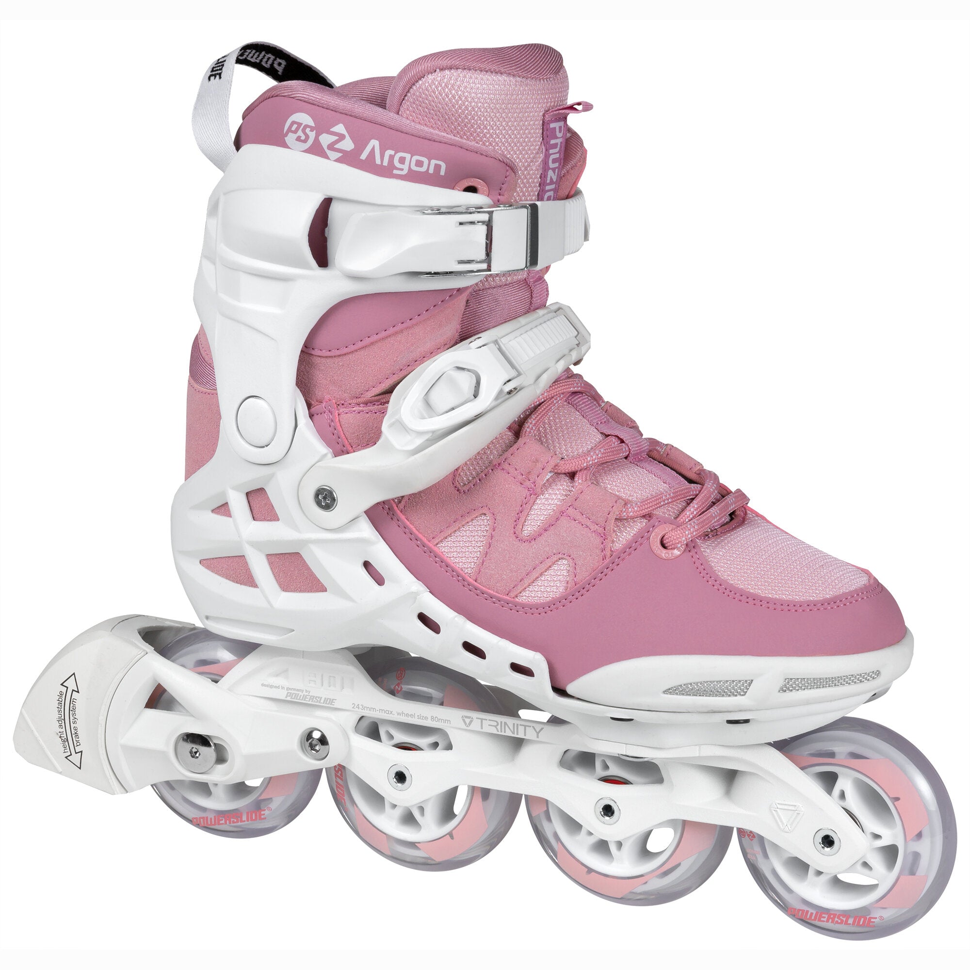 powerslide-phuzion-argon-rose-80-inline-fitnessskate image 2