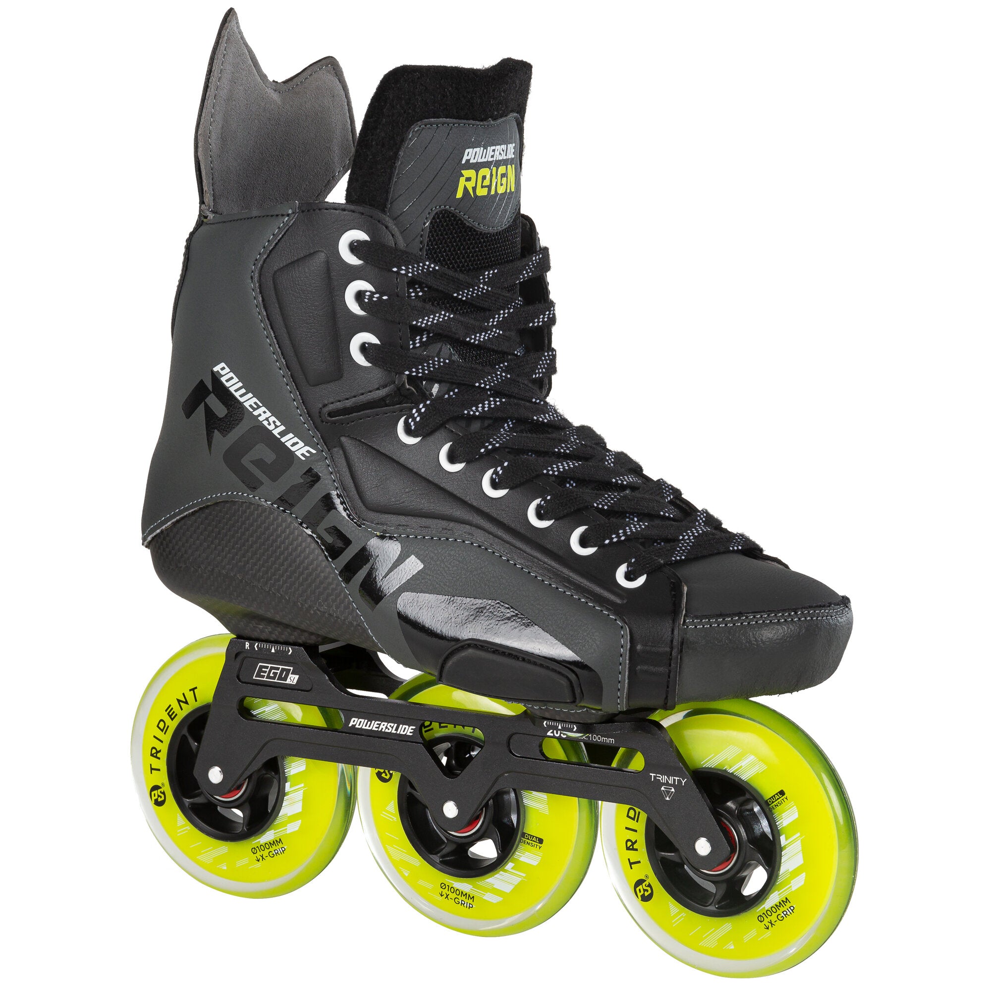 powerslide-reign-ares-100-inline-hockey-skate-3-rollen-schwarz image 2